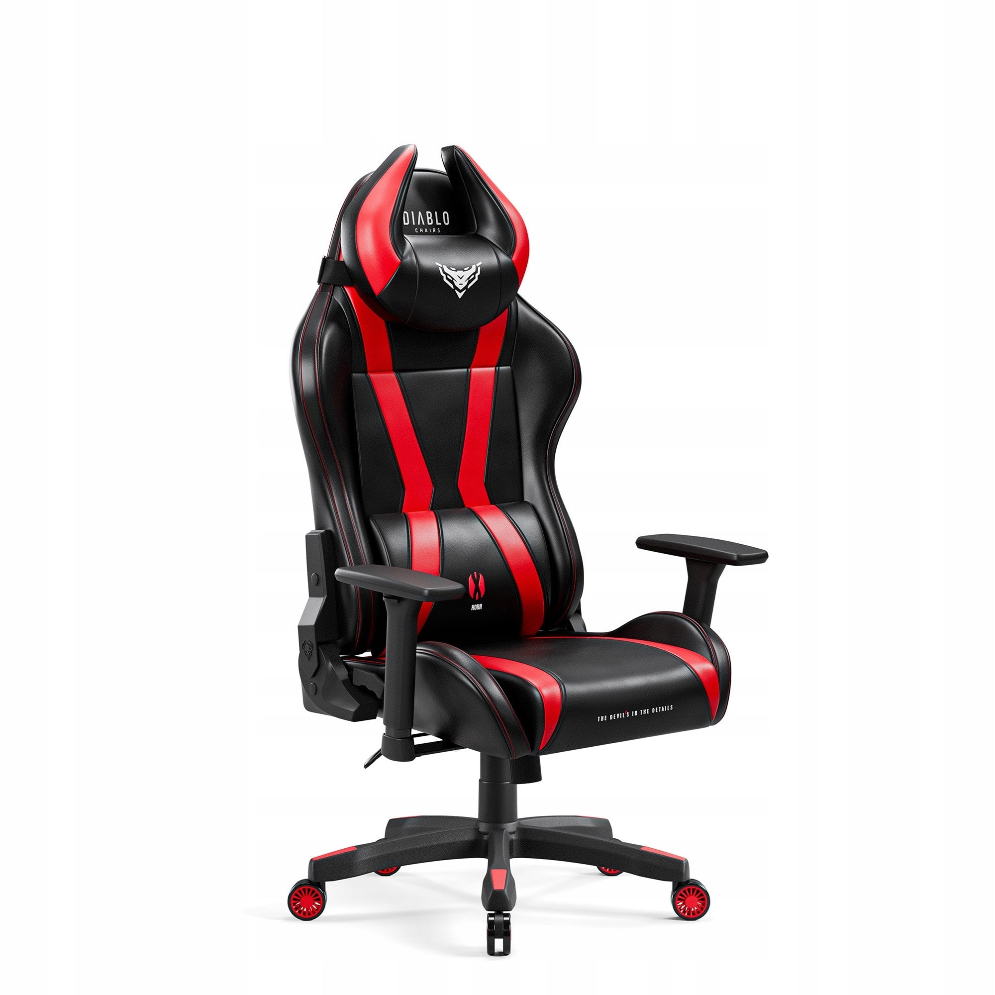 Diablo X-Horn 2.0 Children's Desk Chair: Small Black and Red