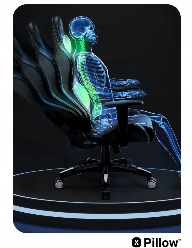 Diablo X-One 2.0 L Normal Size Gaming Chair : Black & Black Model X-One 2.0