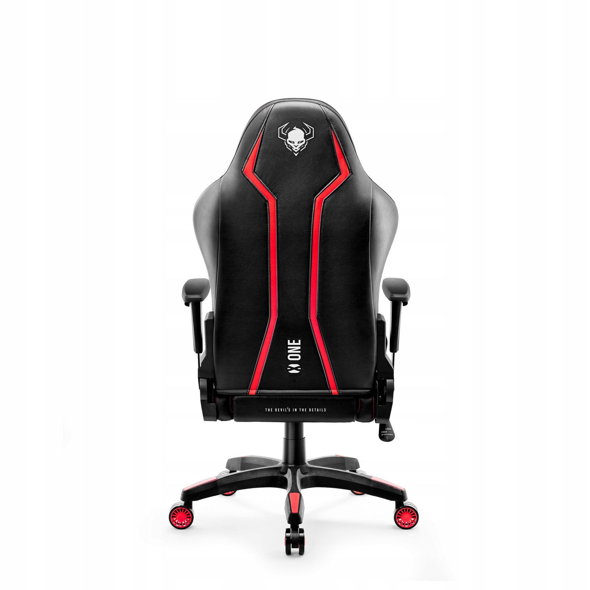 Diablo X-One 2.0 Small Black and Red Gaming Chair for Kids Maximum seat height 55 cm