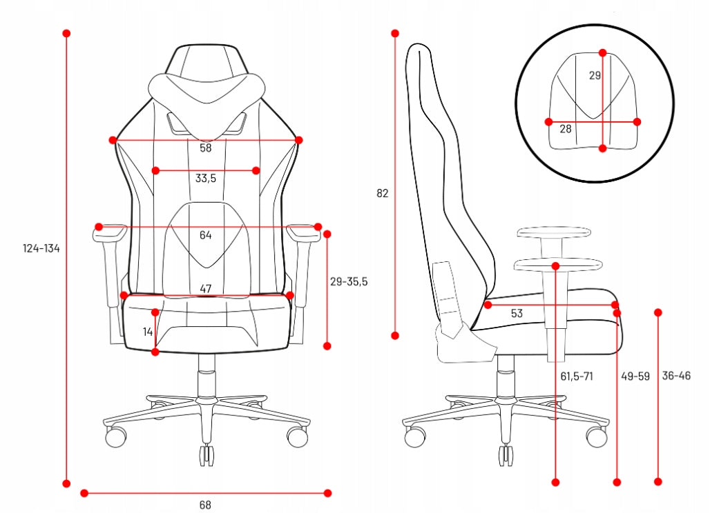 Diablo X-Player 2.0 Normal Size Pink Gaming Chair Manufacturer code 1228