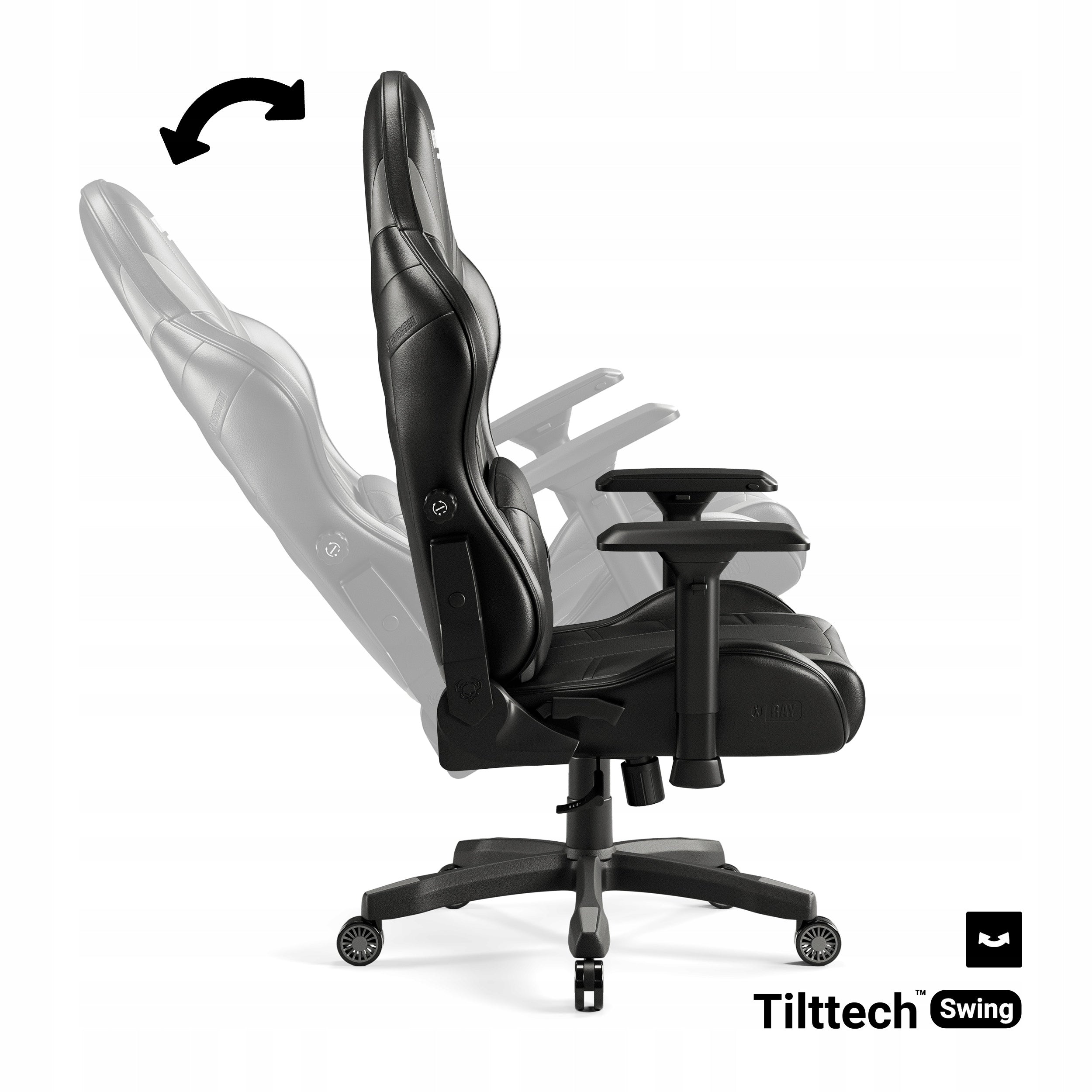 Diablo X-Ray 2.0 Normal Size Gaming Chair: Black & Grey Brand Diablo Chairs