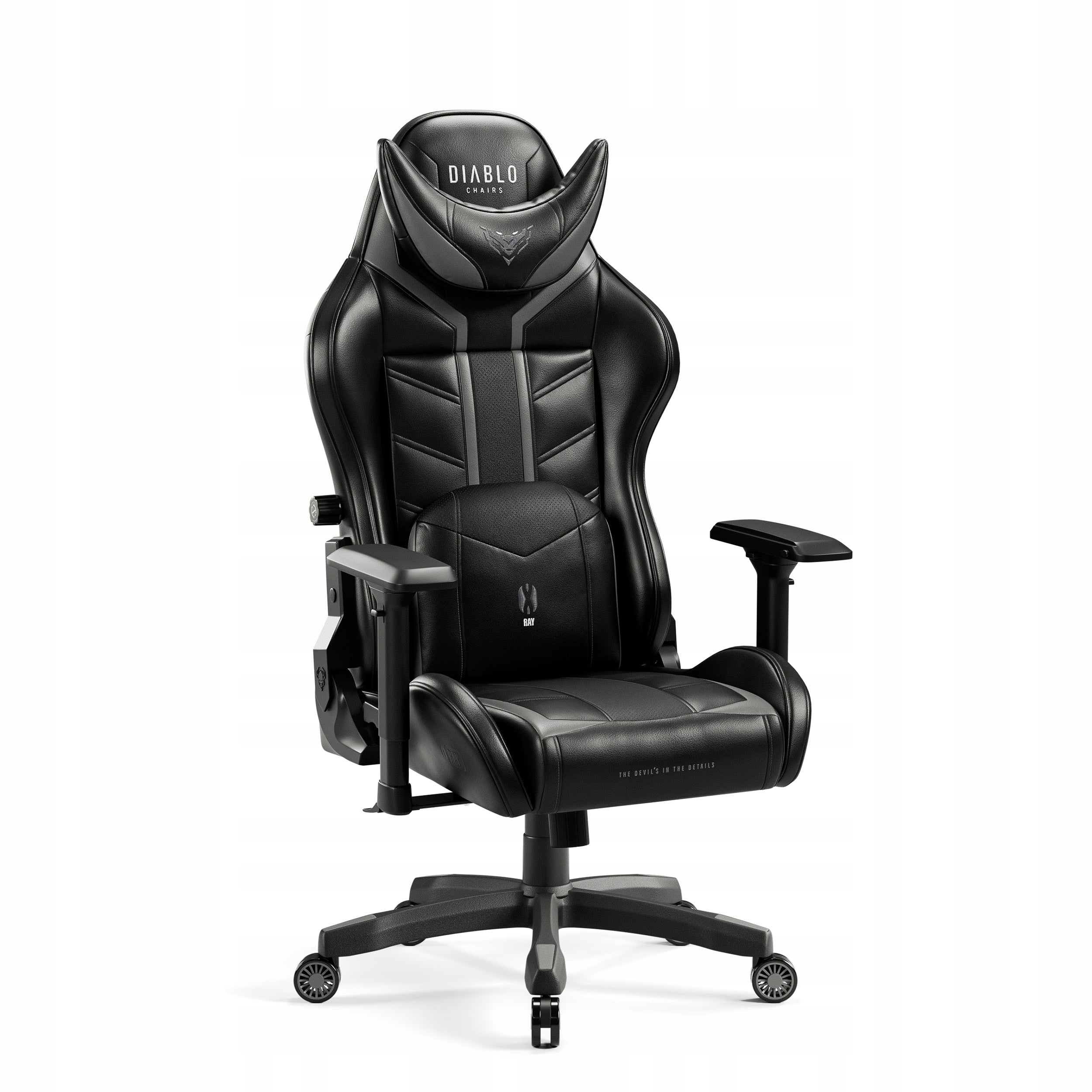 Diablo X-Ray 2.0 Normal Size Gaming Chair: Black & Grey