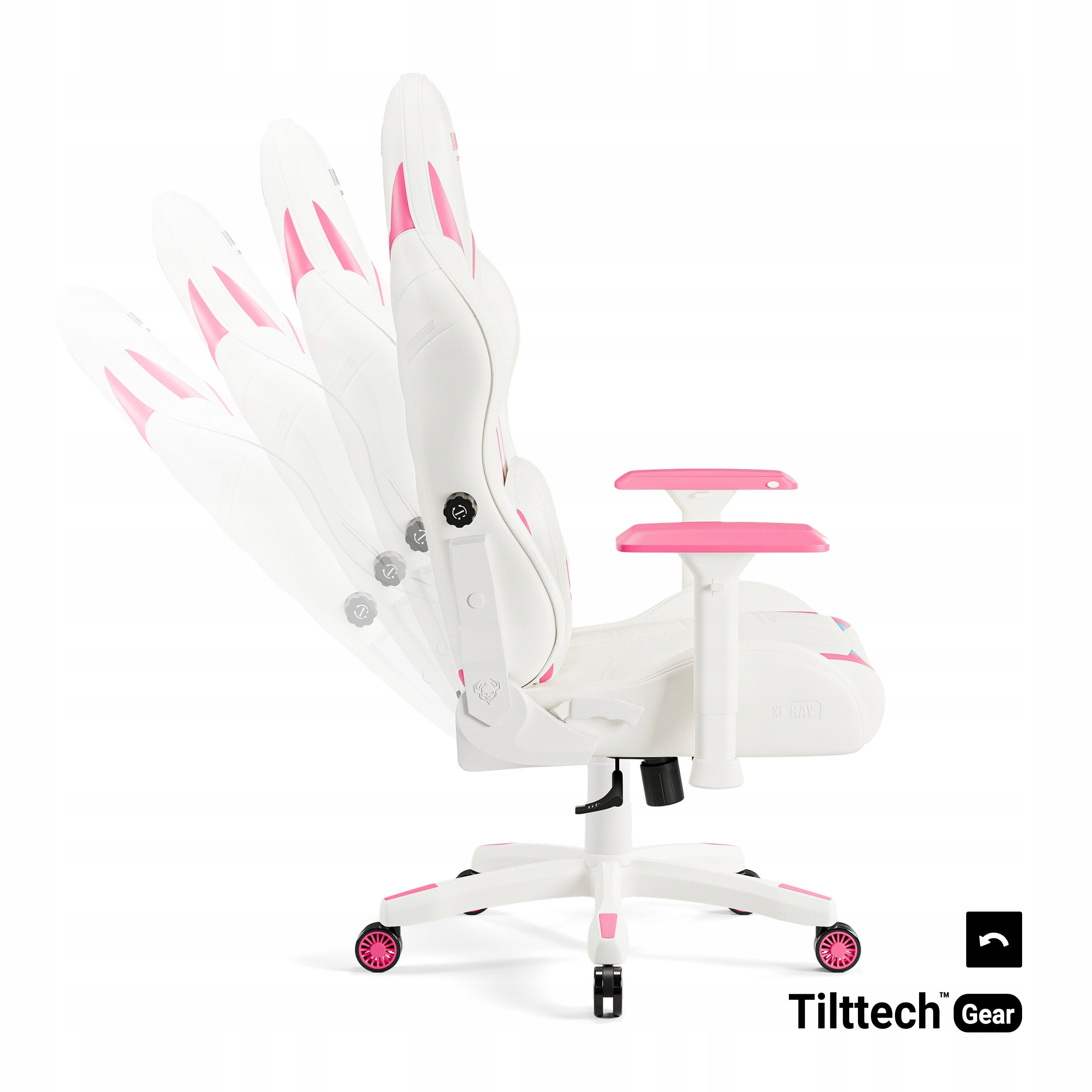 Diablo X-Ray 2.0 Normal Size Gaming Chair, White and Pink Brand Diablo Chairs