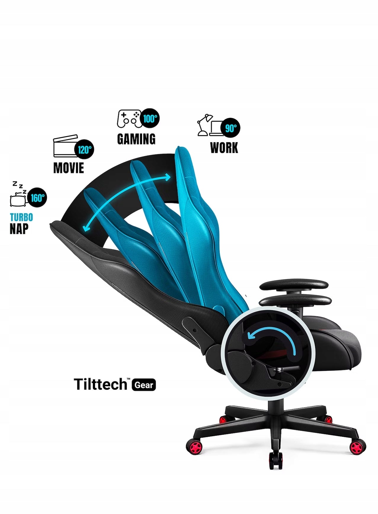 Diablo X-STARTER Gaming Chair: Black and Red EAN (GTIN) 5904405570999