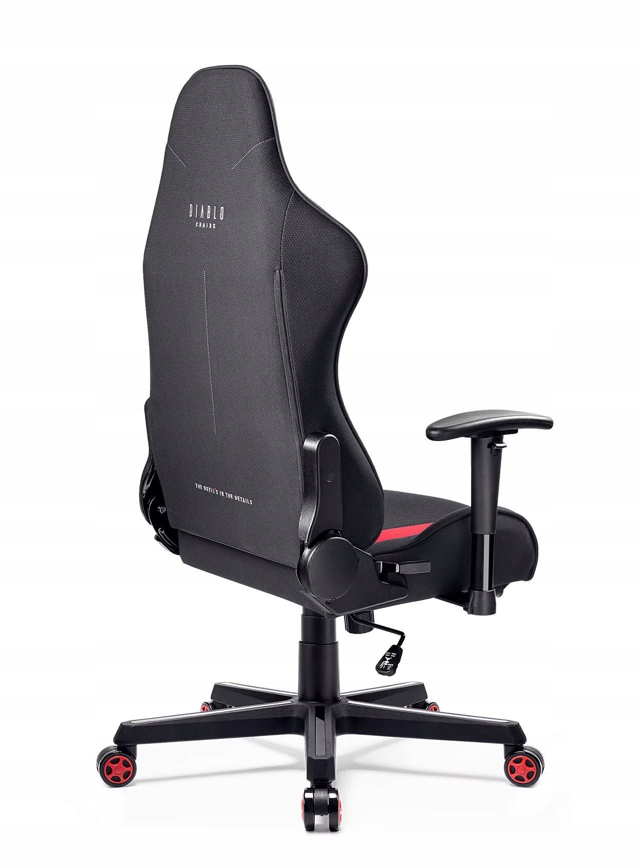 Diablo X-STARTER Gaming Chair: Black and Red Furniture height 82 cm
