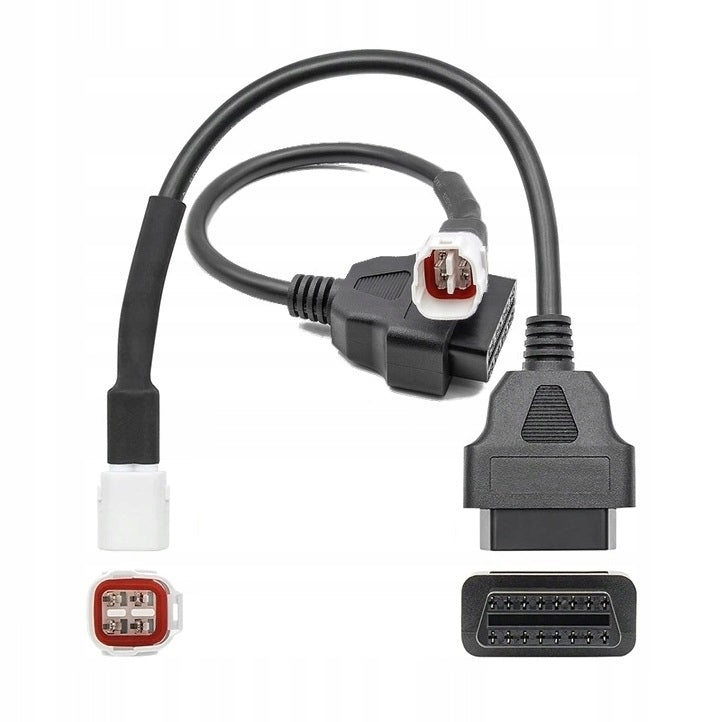 Diagnostic Adapter OBD2 to 4 pin Yamaha Motorcycle Adapter Brand 100