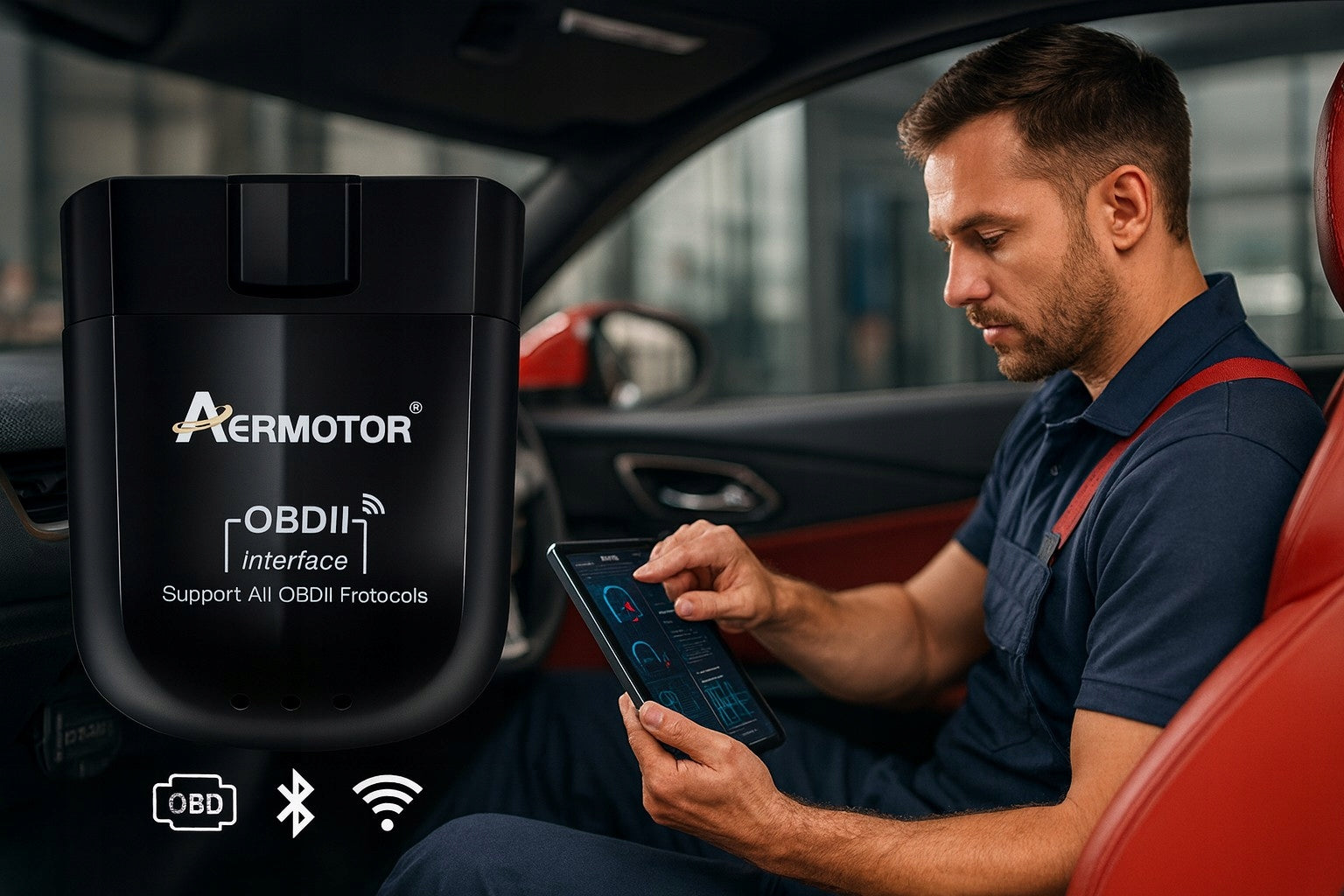 Diagnostic Interface Aermotor Viecar ELM327 WiFi OBD2 iPhone Andorid PC EAN (GTIN) 5904310269803