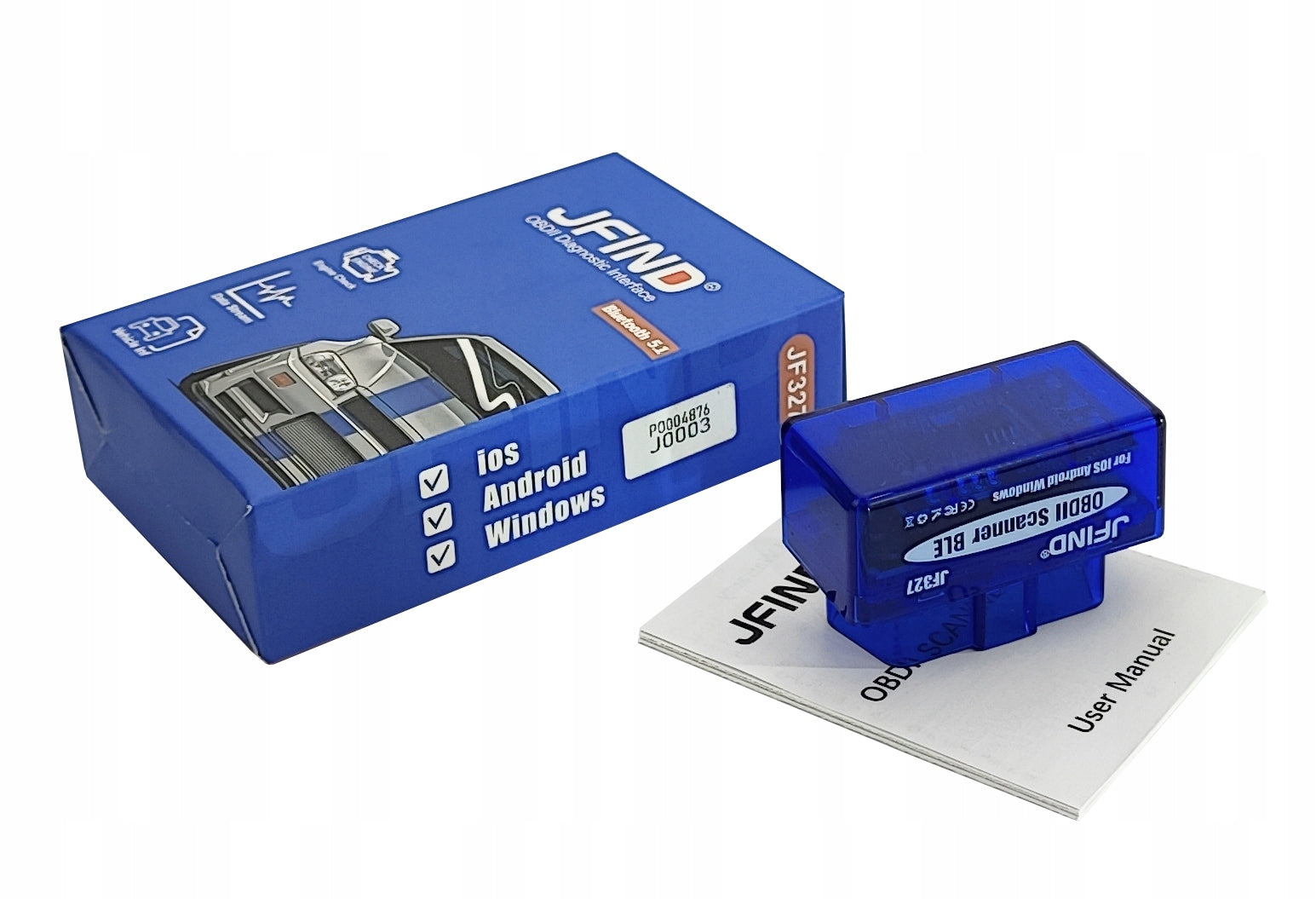 Diagnostic Interface Bluetooth OBD2 ELM327 BT 5.1 iOS Android iPhone