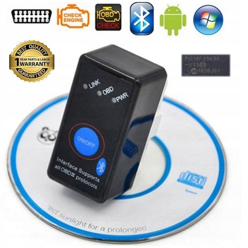 Diagnostic Interface ELM327 V2.1 OBD2 Tester Bluetooth 4.0 Android IOS