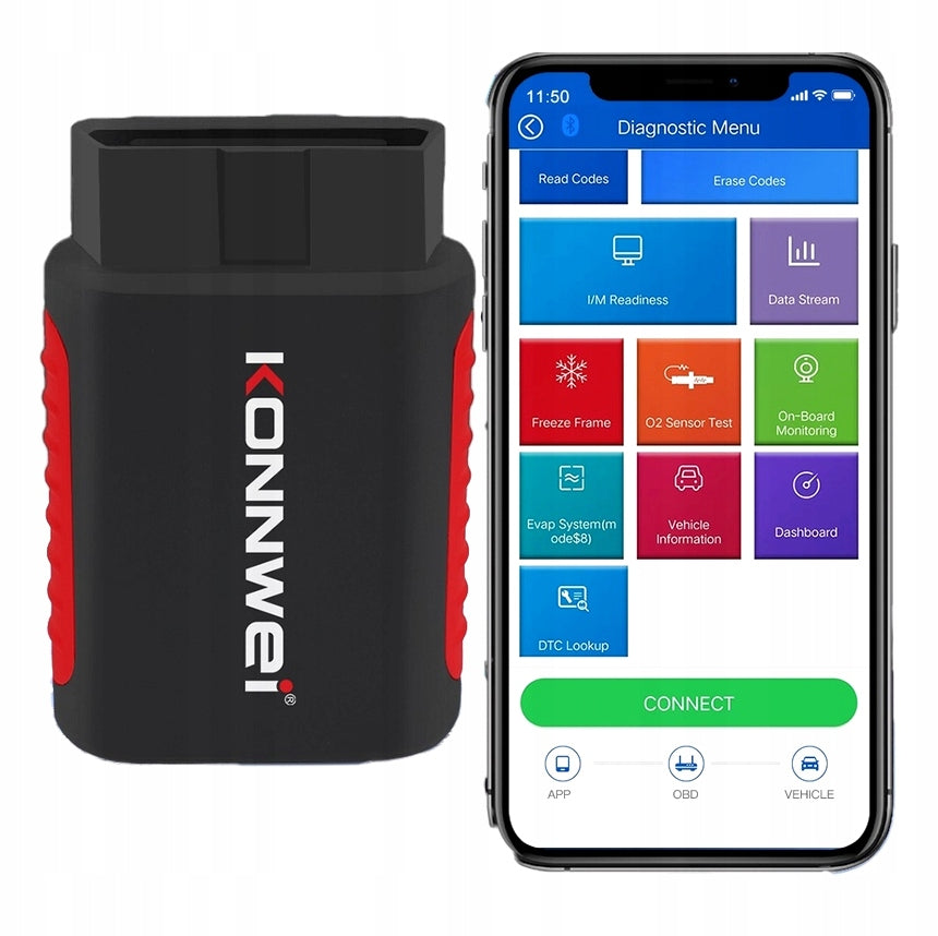 Diagnostic Interface KONNWEI KDIAG OBD2 Bluetooth BT Android iOS PL