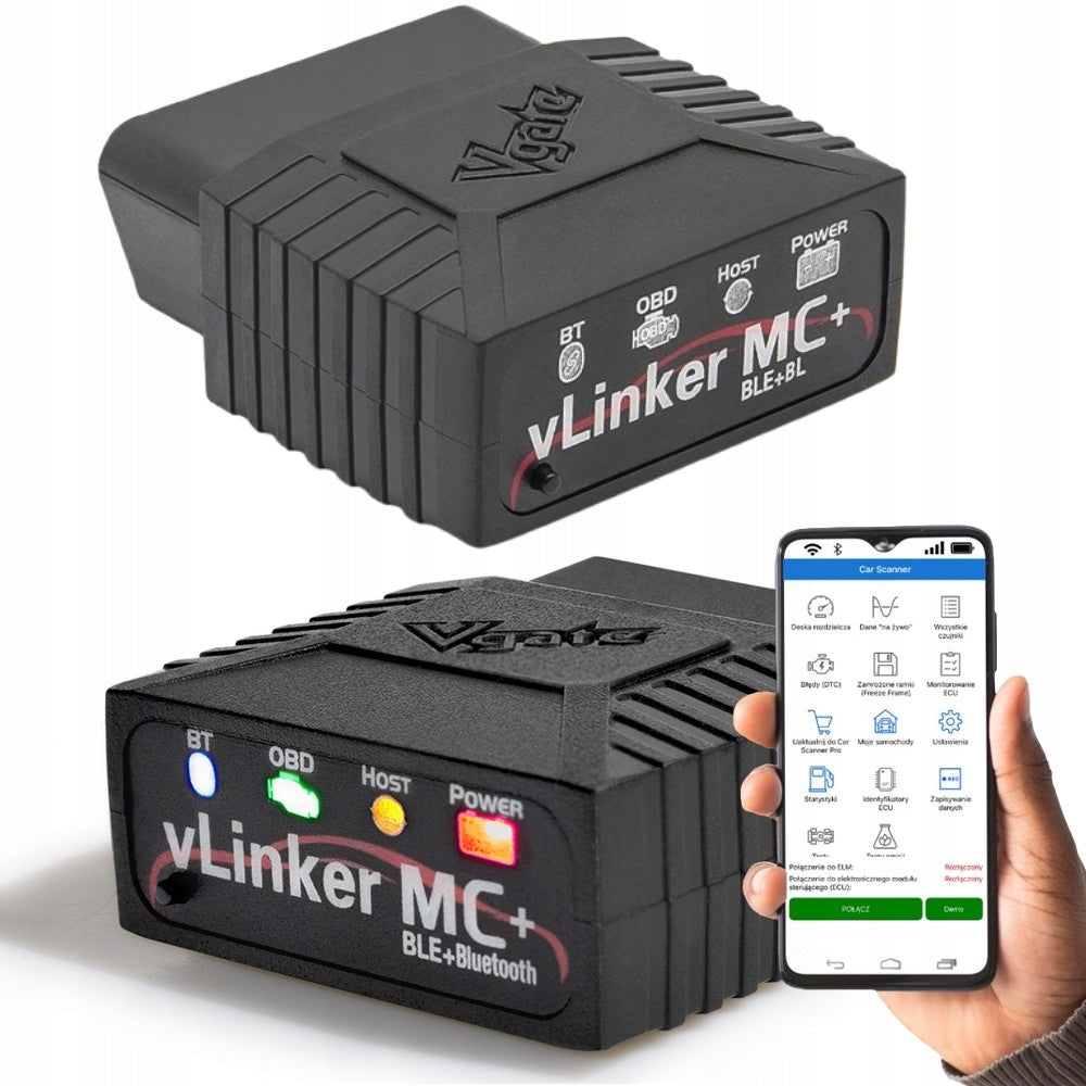 Diagnostic Tester Vgate vLinker MC+ OBD2 ELM327 For IOS Android Coding