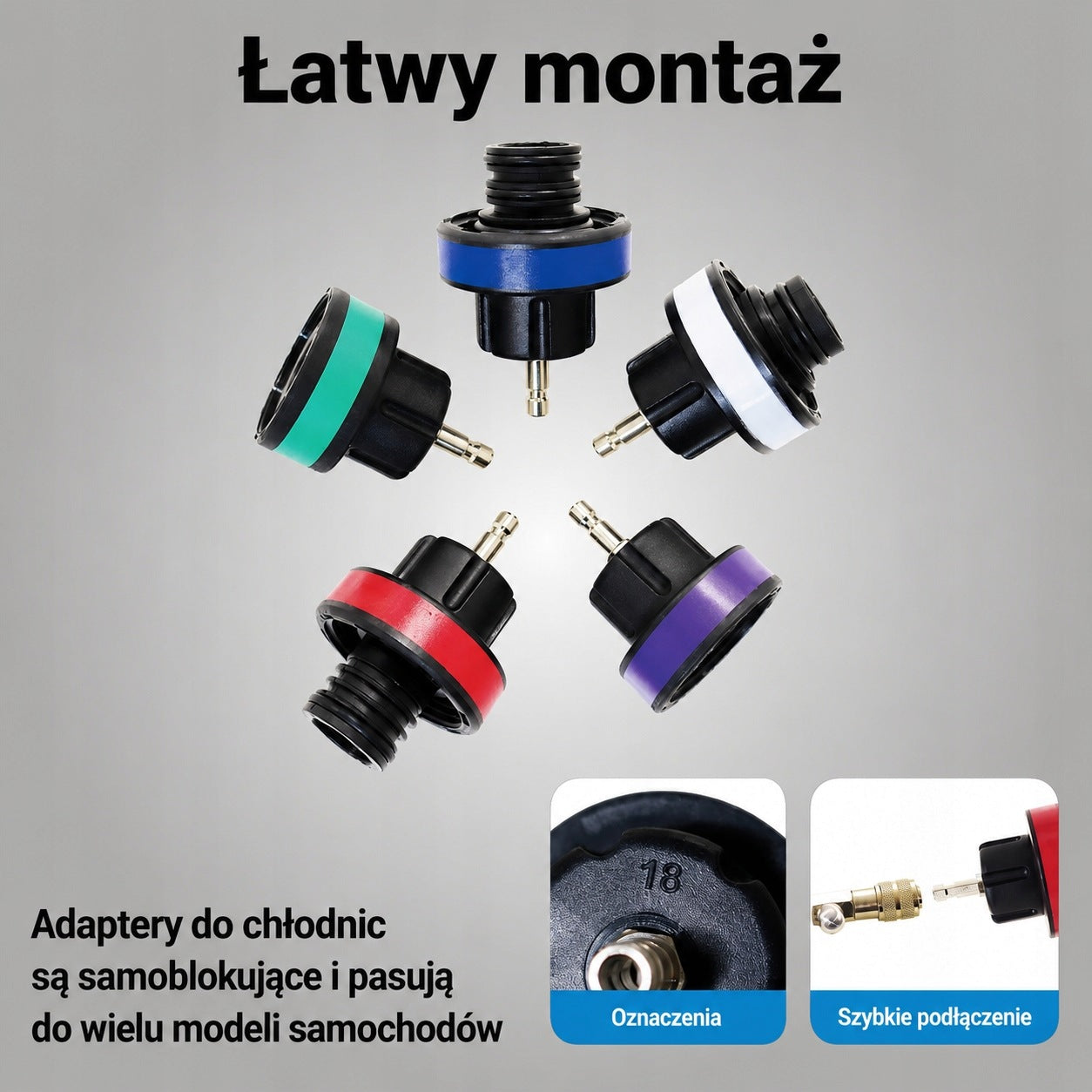 Diagnostic kit for cooling system BITUXX 28 elements leak test Manufacturer code 5908451994143