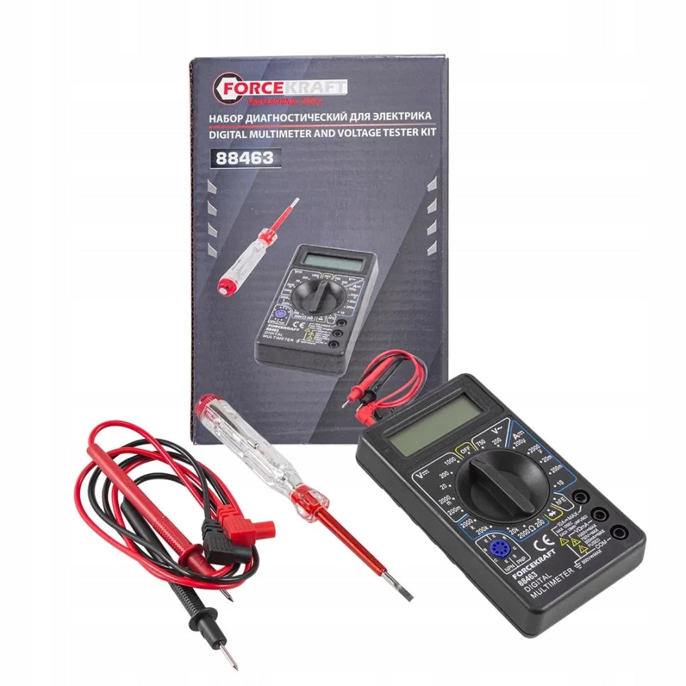 Diagnostic kit for electrician multimeter digital indicator screwdriver
