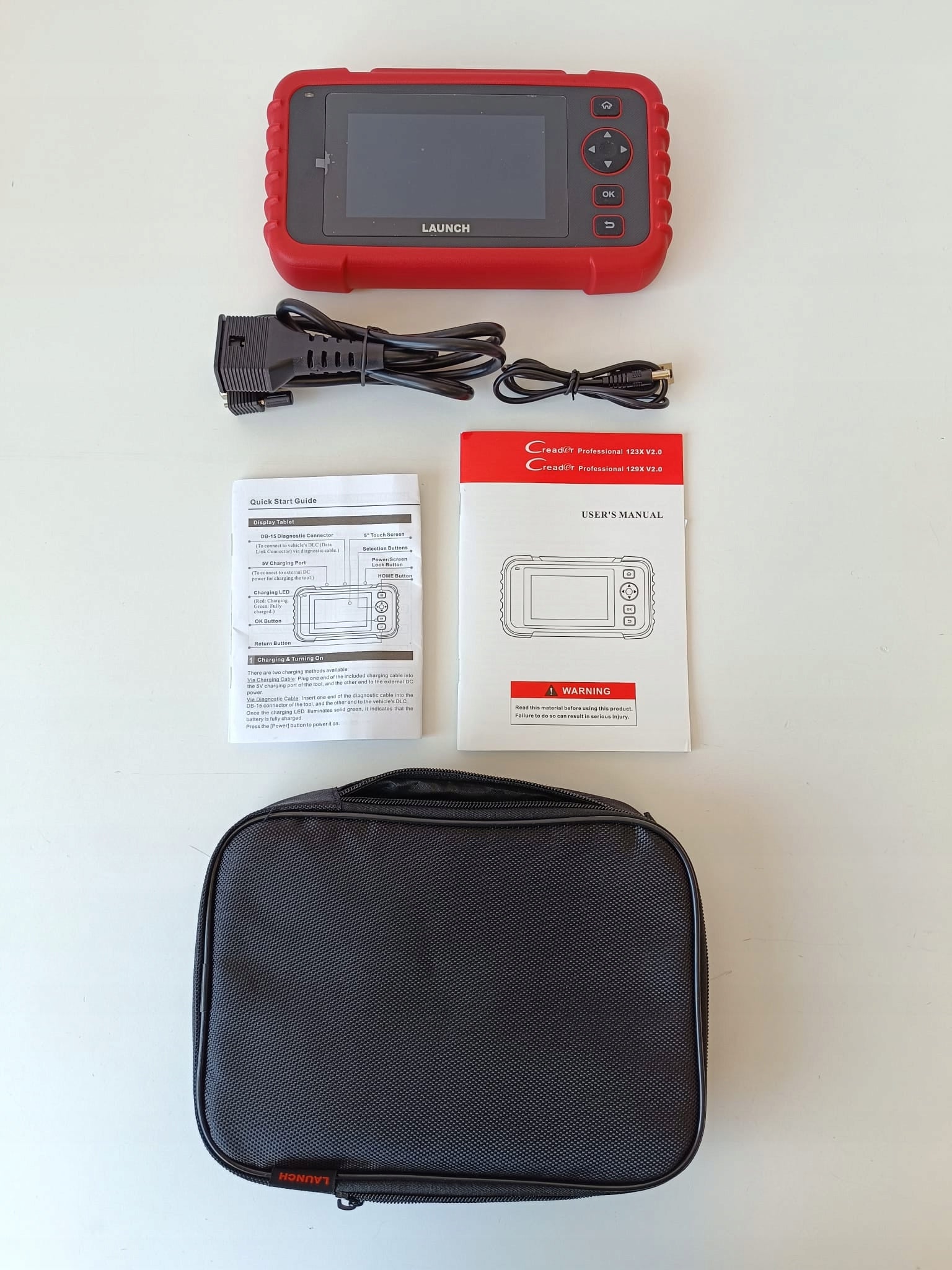 Diagnostic tester LAUNCH CRP129X V2.0 car red Manufacturer code 129X