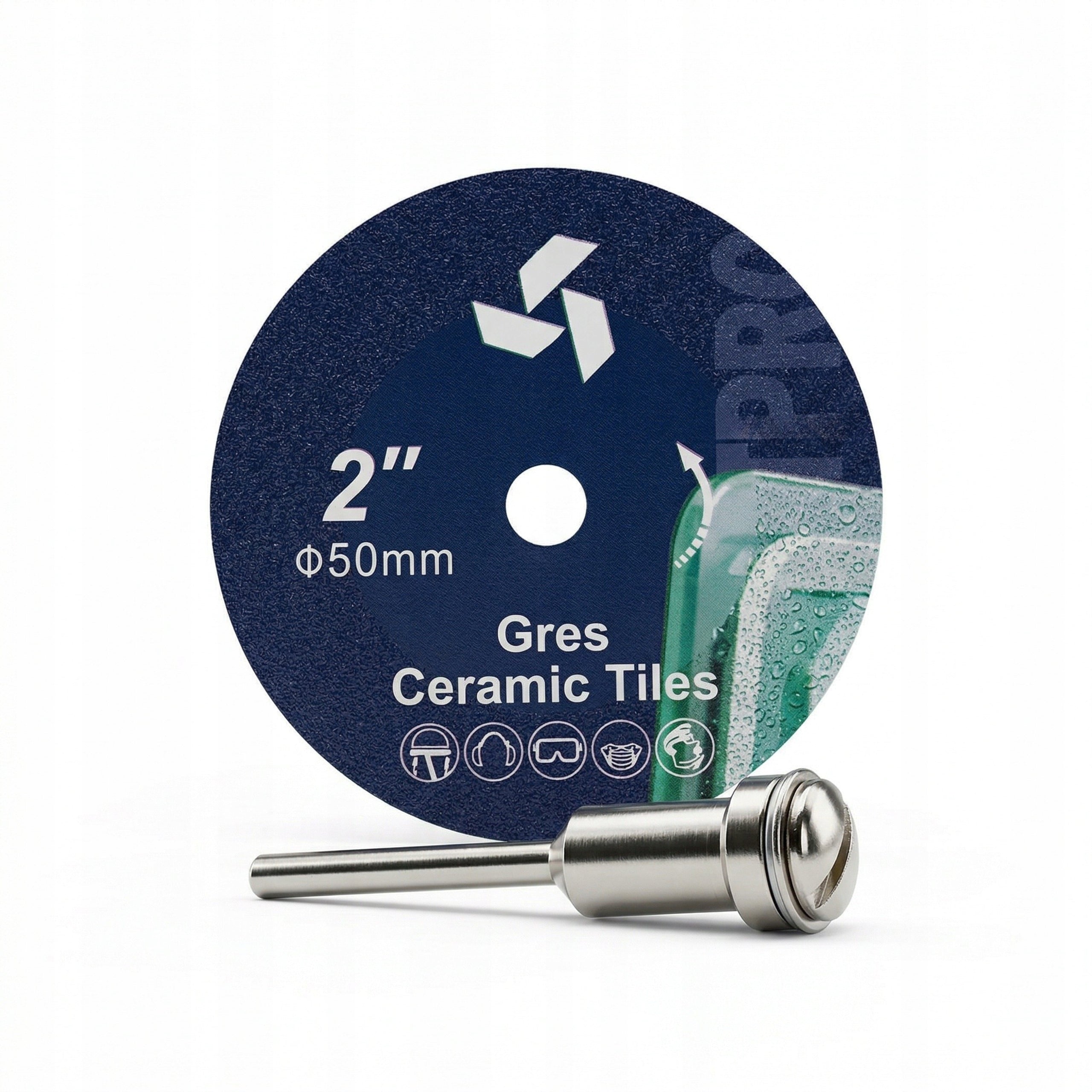 Diamond Cutting Disc 50 mm for Ceramic Tile Stoneware Pin Adapter 3 mm Packaging status original
