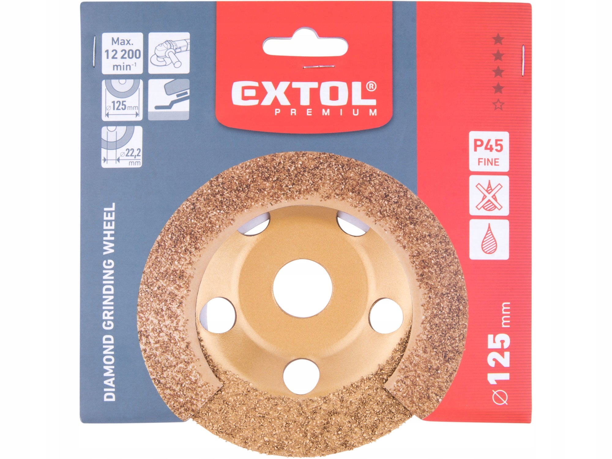 Diamond Disc 125 mm Grinding Wheel P45 For Wood Concrete Grinding GK GB Disc type abrasive