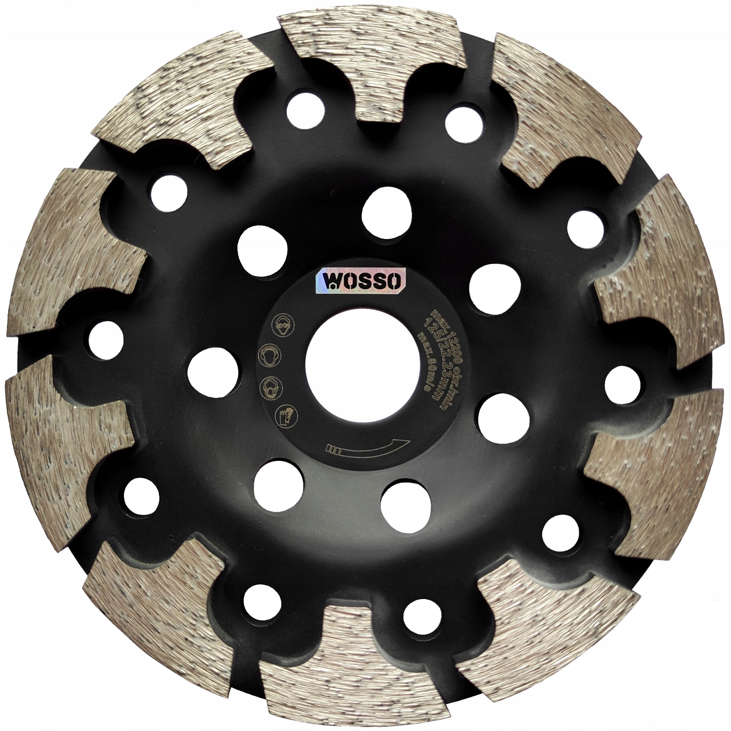 Diamond Grinding Disc 125 for HARD Concrete Stone T-ROX PREMIUM