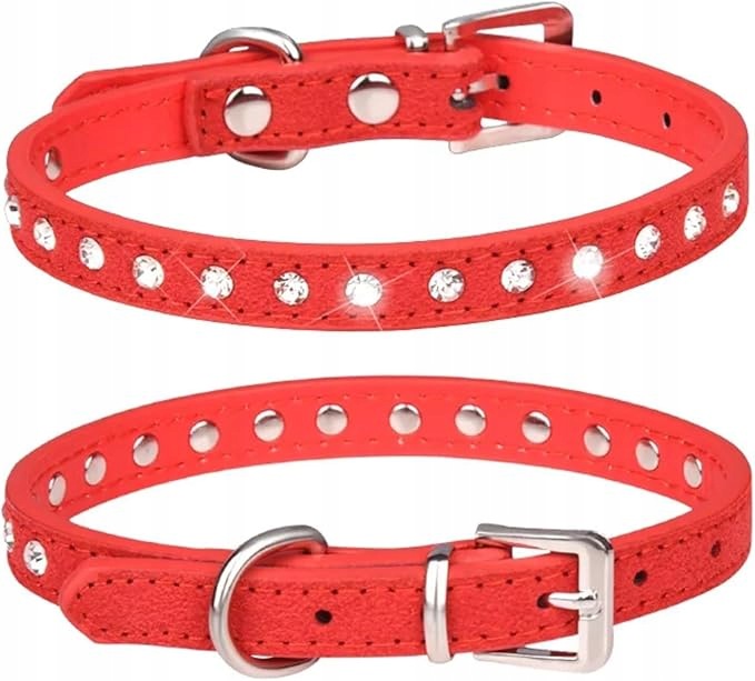 Diamond Red Pet Collar S/37 Cm