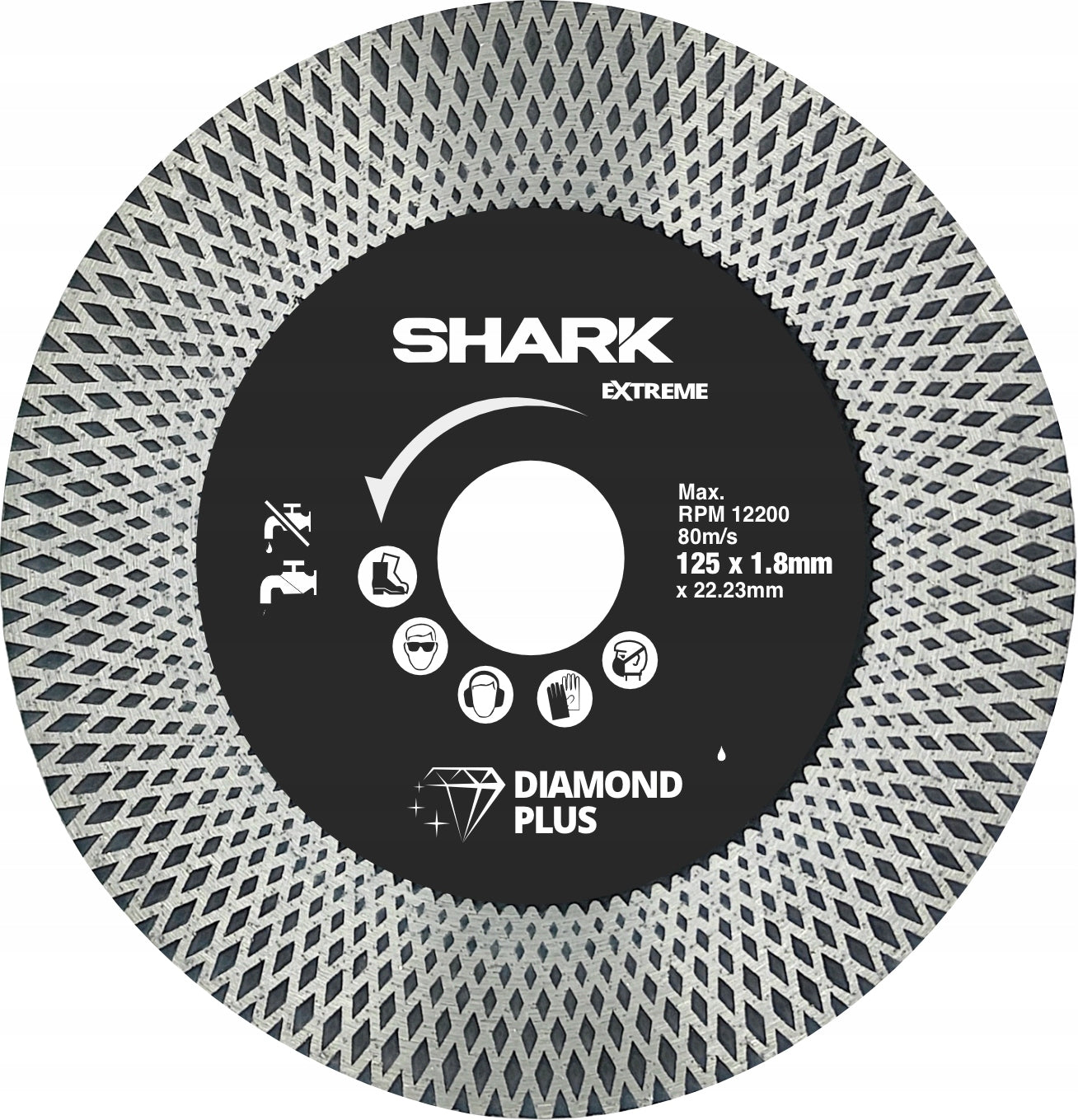 Diamond blade 125 for cutting at an angle of 45 degrees SHARK Extreme "X" stoneware Brand no brand