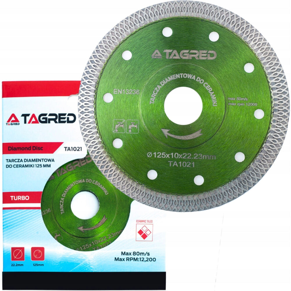 Diamond blade 125x22,23 mm for concrete stoneware ceramics