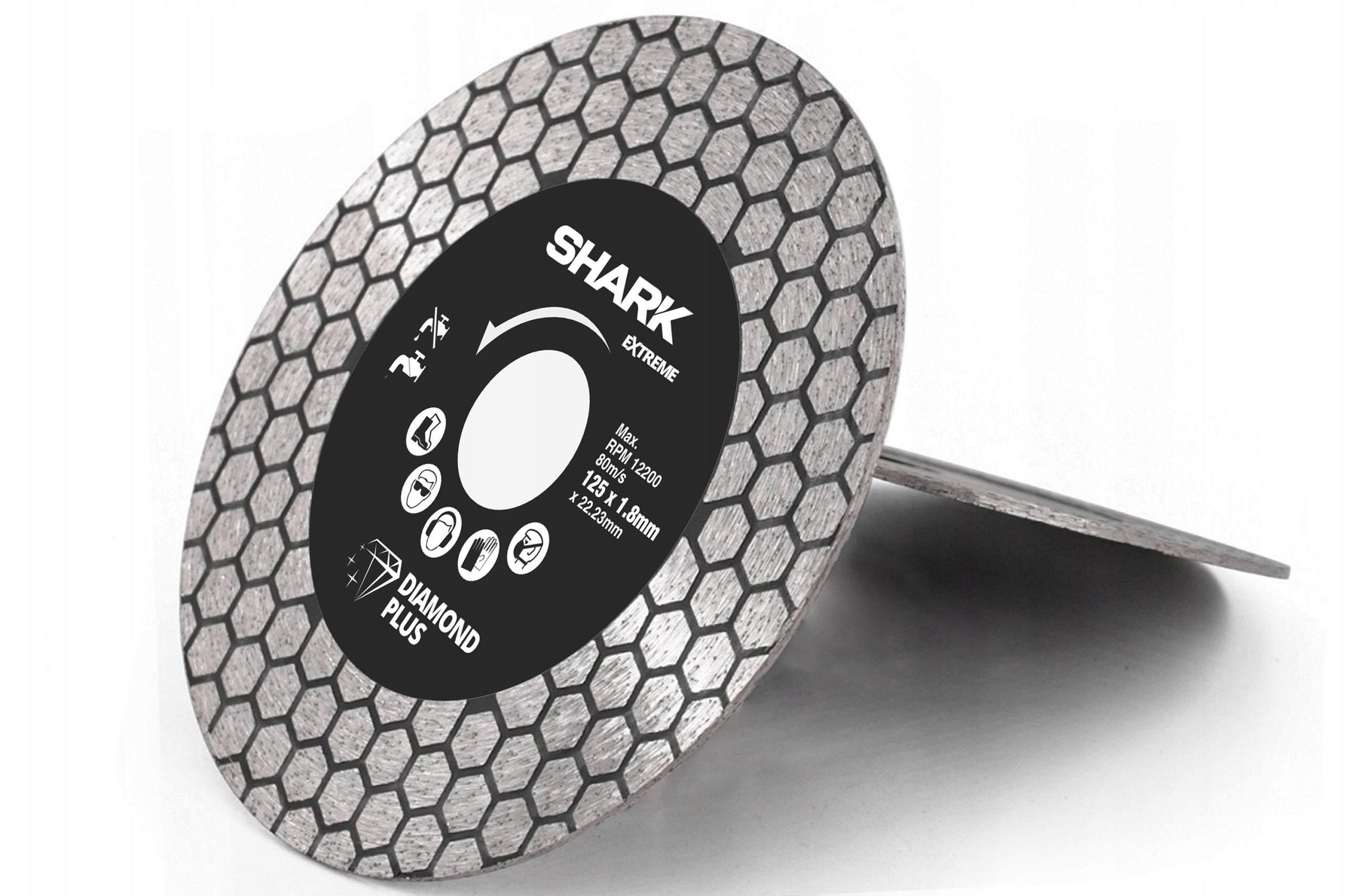 Diamond blade for cutting bevel chamfering stoneware 45 degree 125mm SHARK EAN (GTIN) 5906236980749