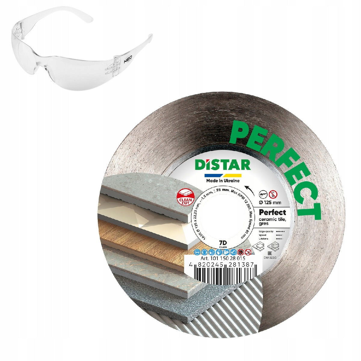 Diamond blade for stoneware tiles 125mm Perfect Distar 10115028015 Purpose ceramics