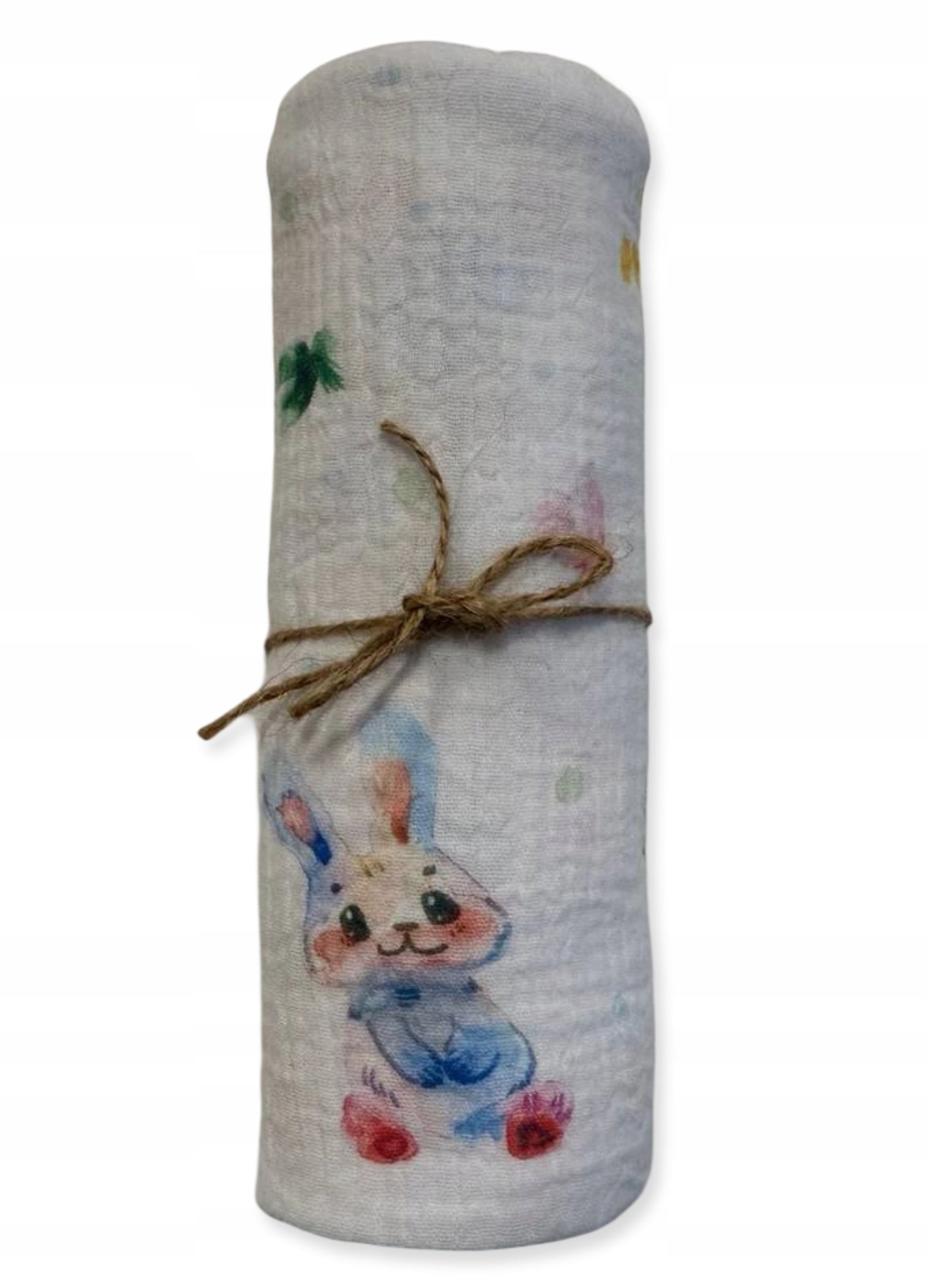 Diaper MUSLIN cotton 100% 80x60 diaper COTTON PATTERN BUNNIES Packaging status original