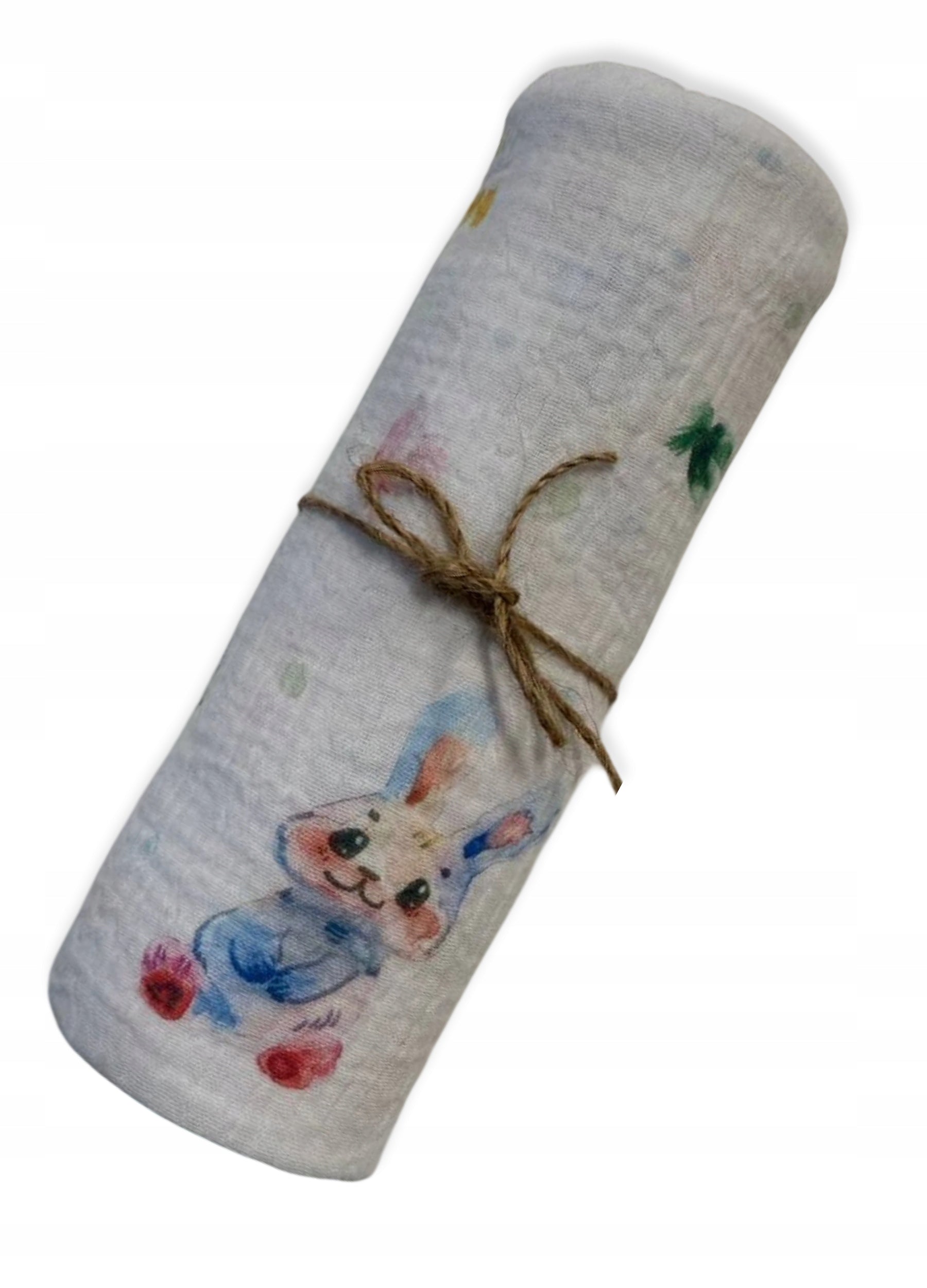 Diaper MUSLIN cotton 100% 80x60 diaper COTTON PATTERN BUNNIES