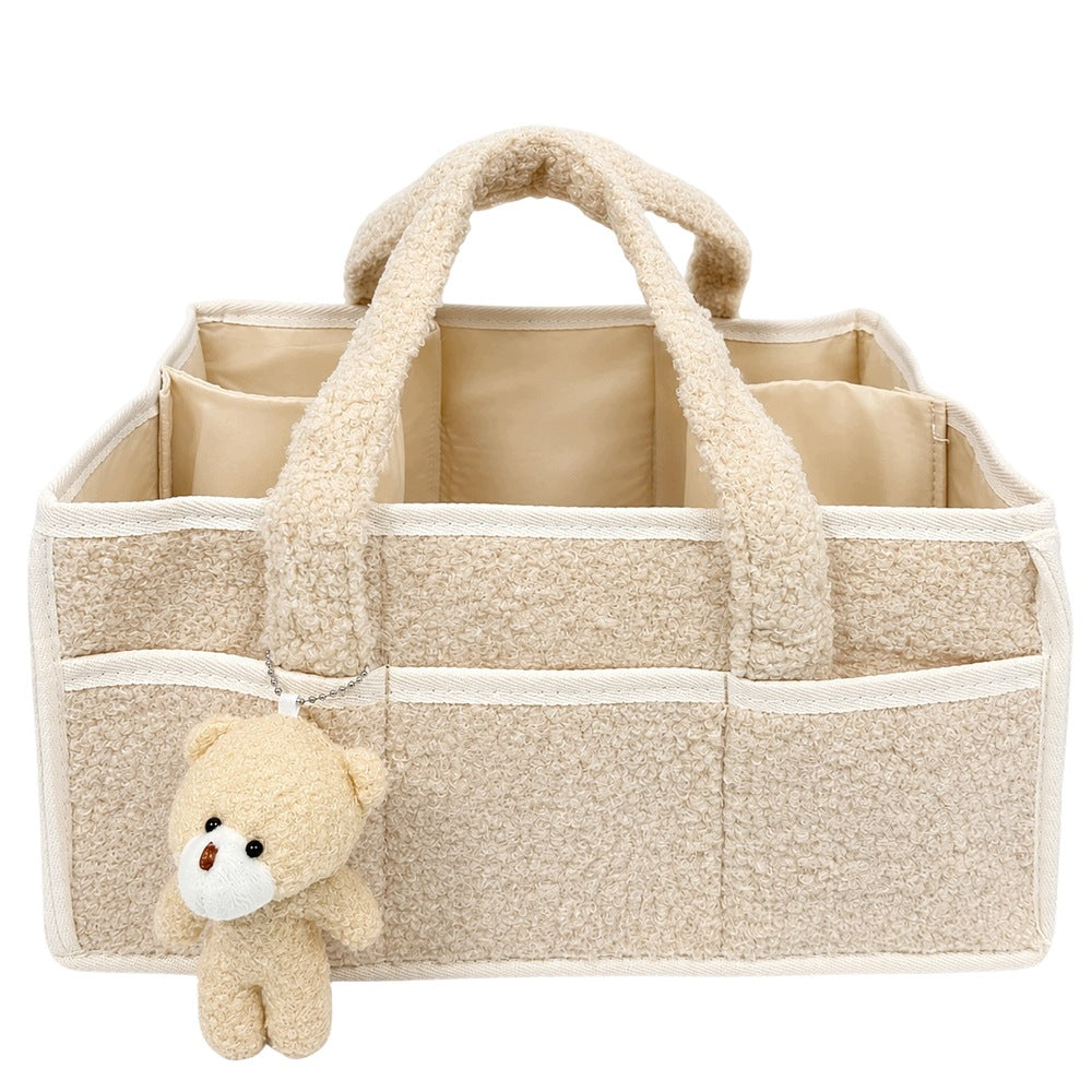 Diaper Organizer Baby Mom Bag Spacious Portable Beige 38cm Brand Bedee