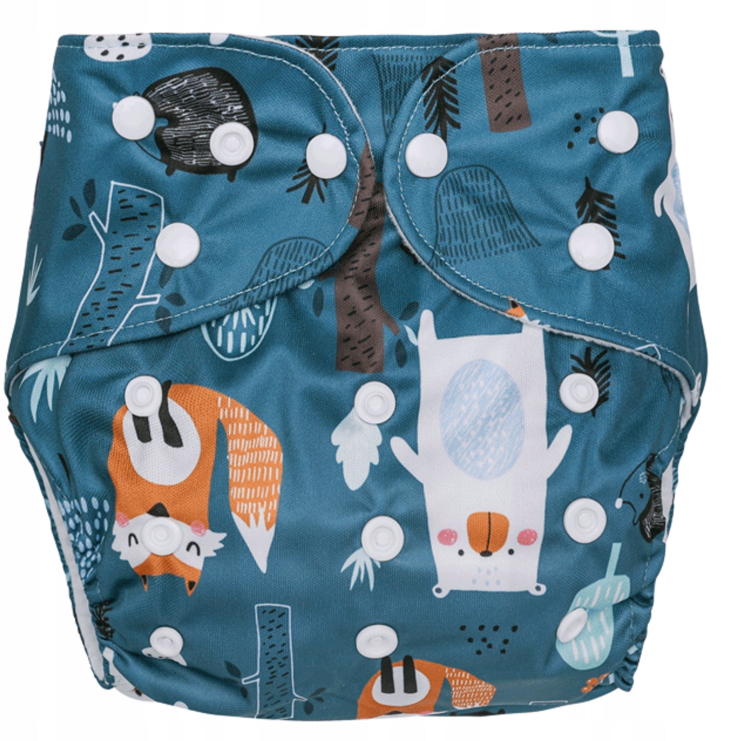 Diaper Reusable Mile with Pocket + 2 CARTRIDGES FREEBIE NAVY BLUE TEDDY BEARS Brand Simed
