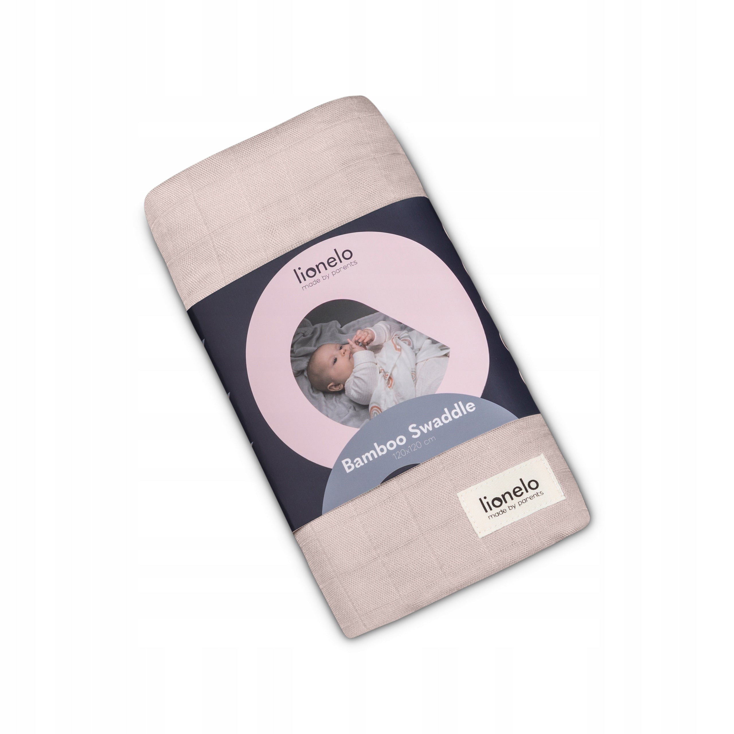 Diaper bamboo swaddle light blanket 120x120cm Lionelo Bamboo Medical device no