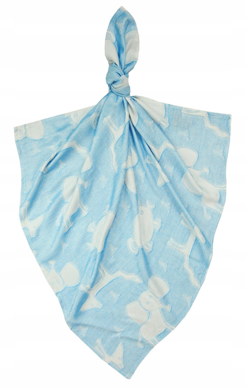 Diapers 100% bamboo ANIMALS blue - 75x75cm