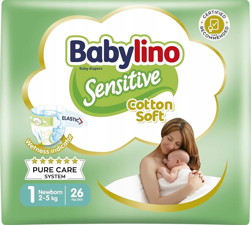 Diapers Babylino Sensitive Size 1 26 pcs.