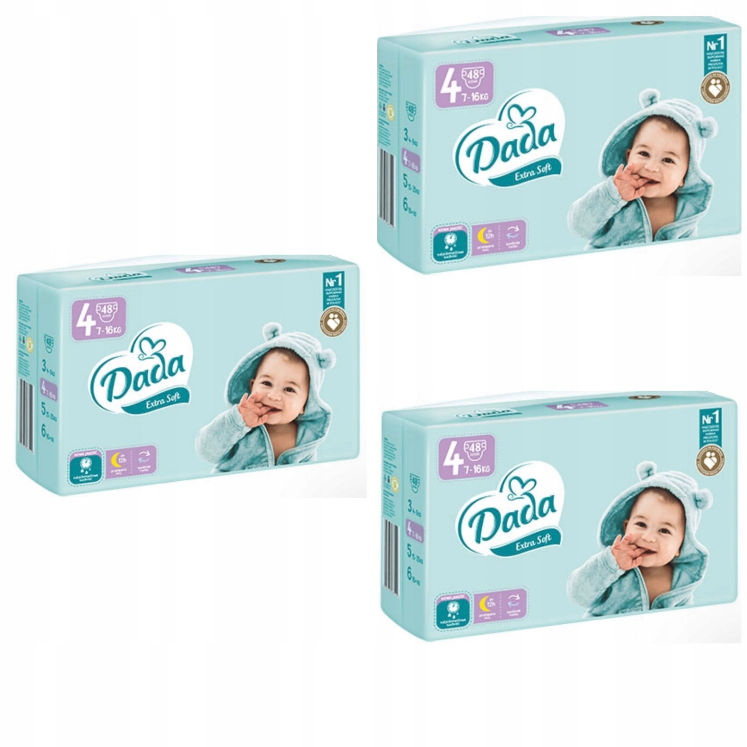 Diapers Dada Extra Soft Size 4 144 pcs. Packaging status original