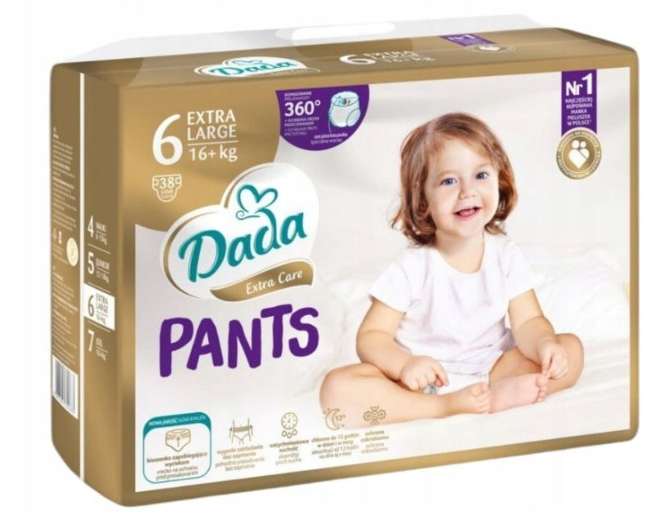 Diapers Dada ExtraCare Pants 6 / 16+ kg / 76pcs. EAN (GTIN) 5905567820540