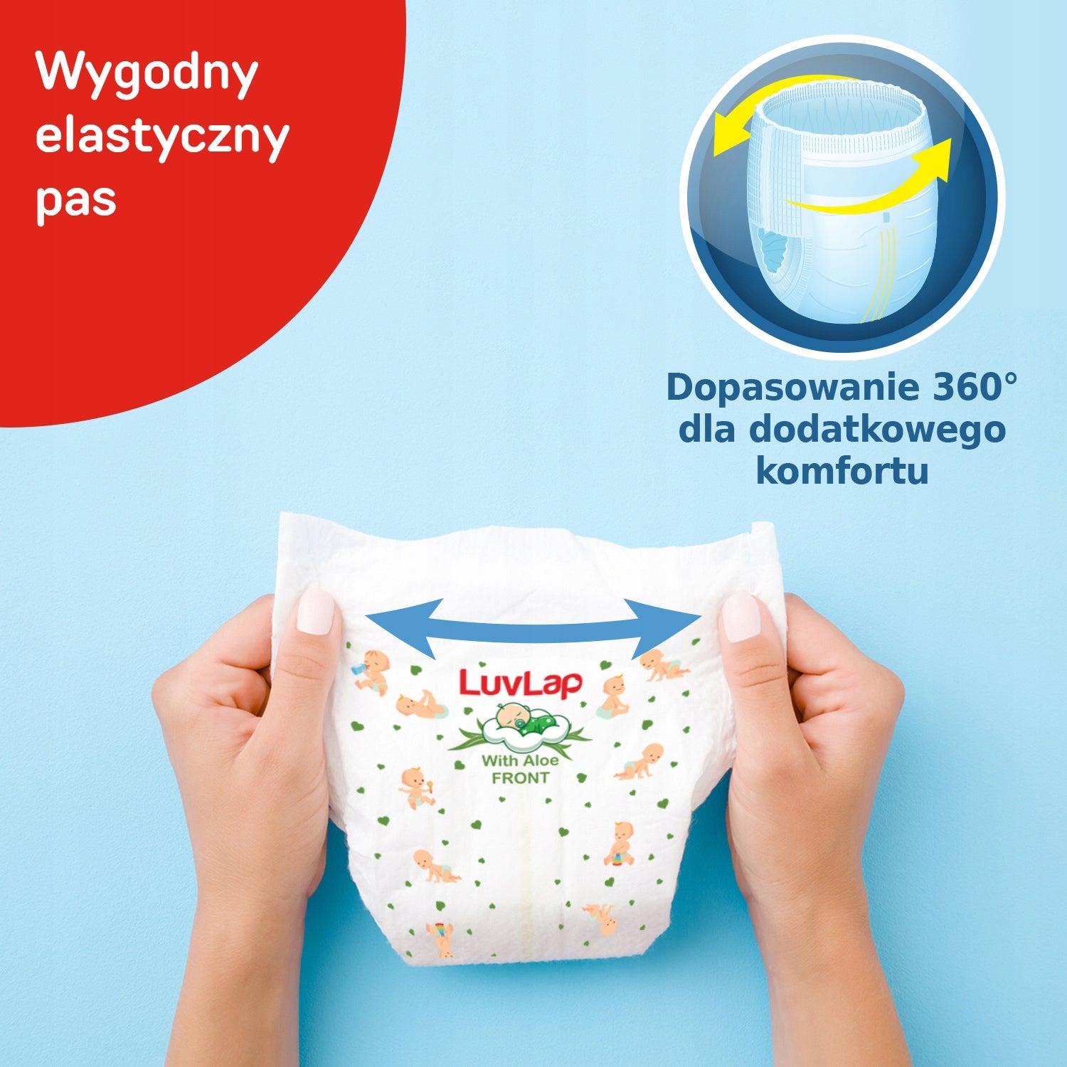 Diapers For Children size 3, 4-8kg, 78 pcs with aloe vera 12h Protection Brand LuvLap