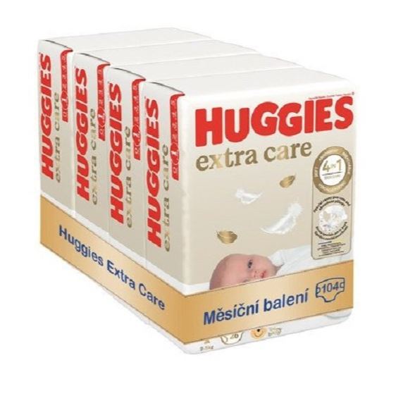 Diapers Huggies Extra Care Size 1 104 pcs Brand Huggies