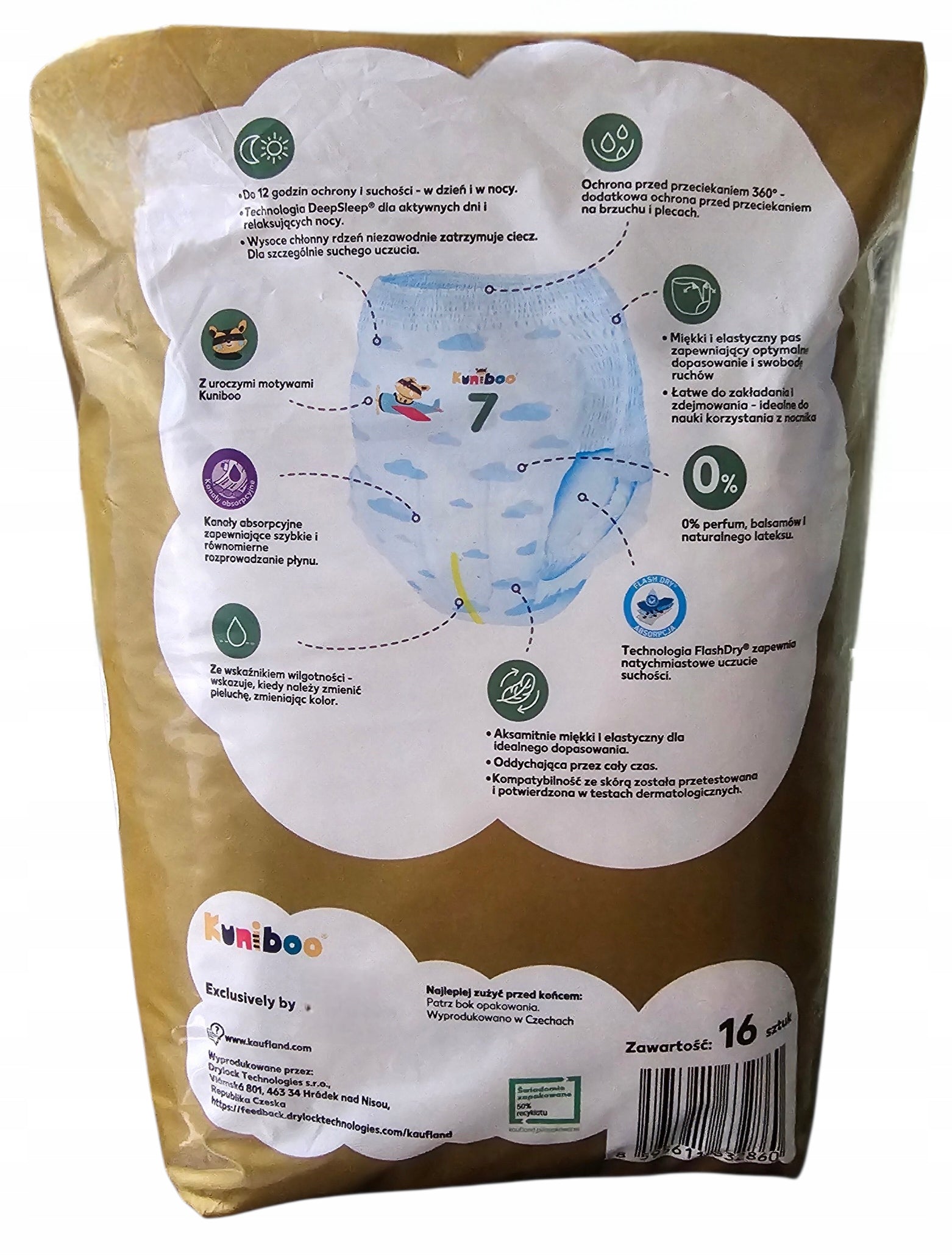 Diapers Kuniboo Premium Pants Size 7 / 17+ kg / 32 pcs. Brand no brand