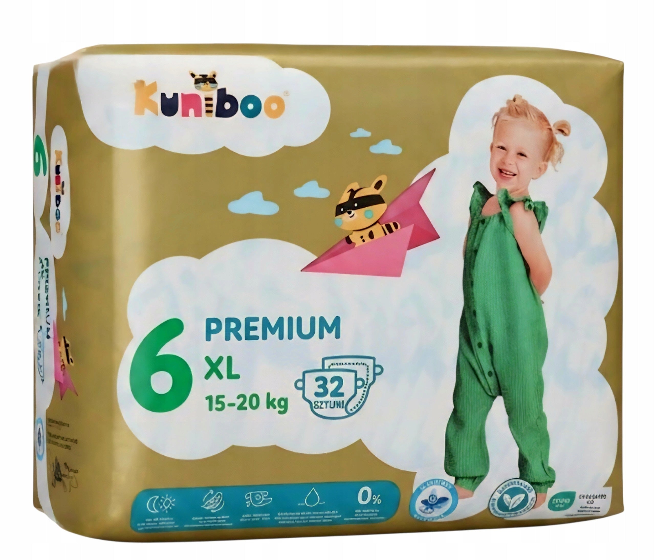 Diapers Kuniboo Premium Size 6 64 pcs Packaging status original