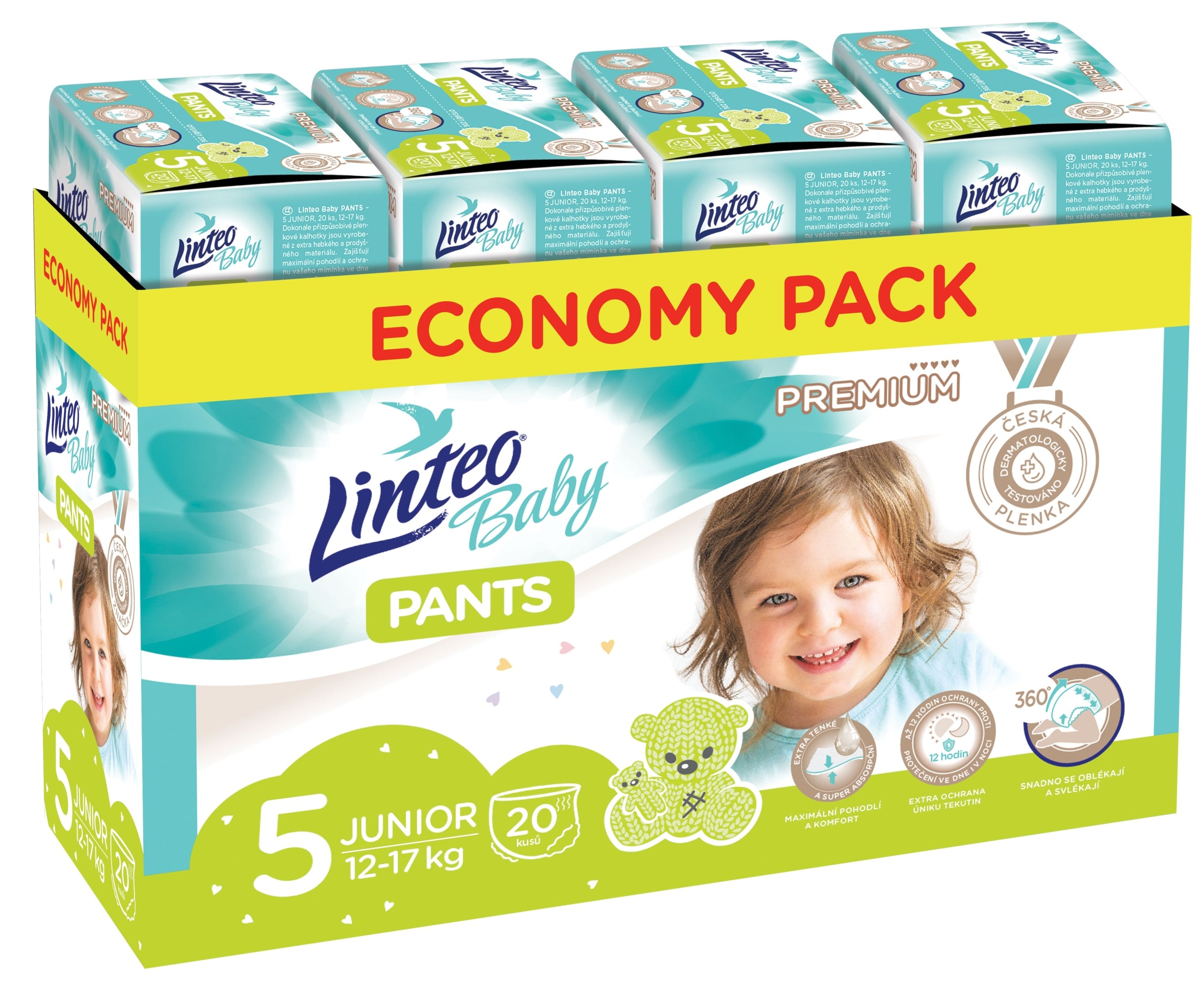 Diapers Linteo Baby without determination Size 5 80 pcs.
