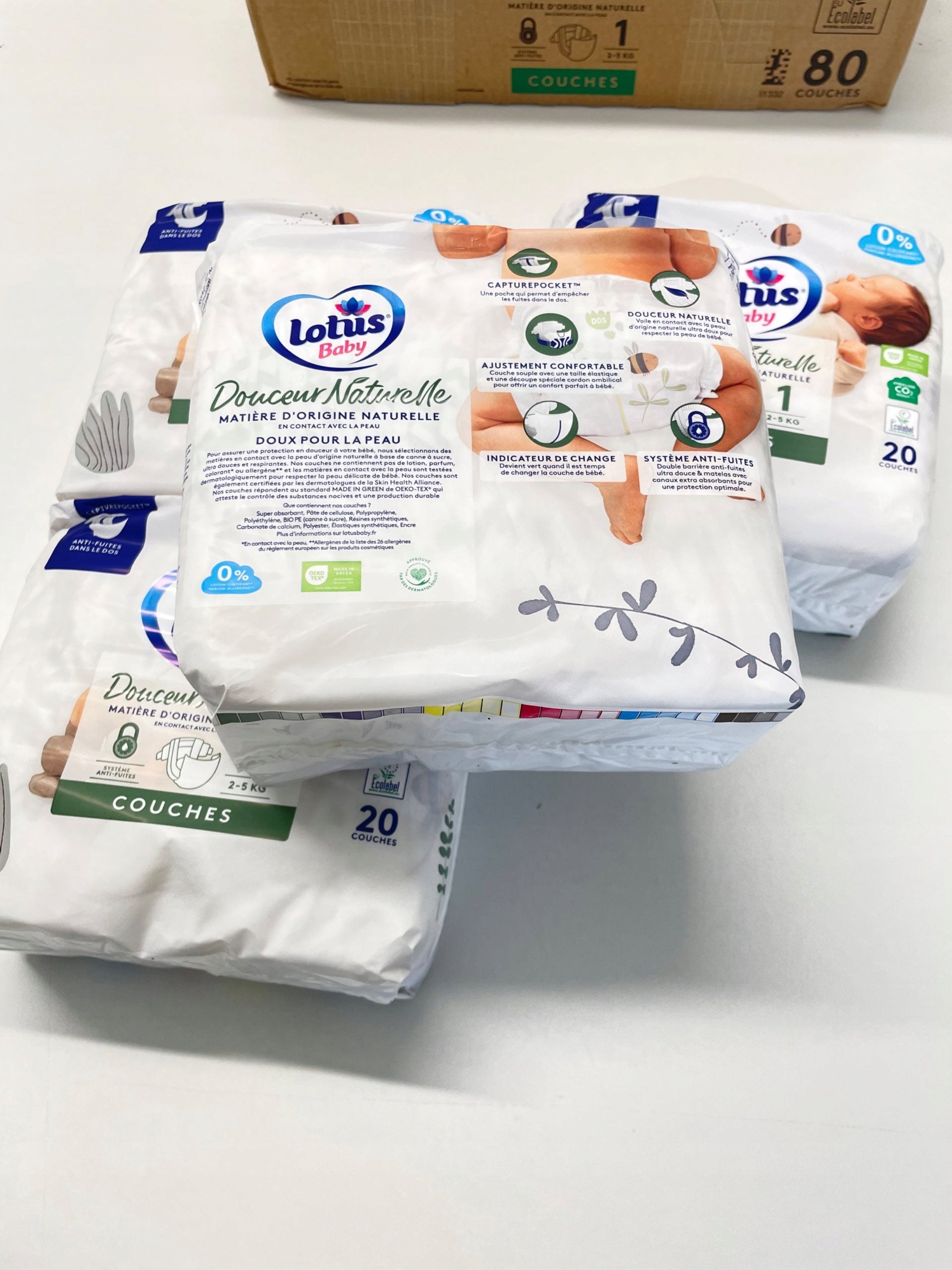 Diapers Lotus Ecolabel Size 1 80 pcs. Medical device no