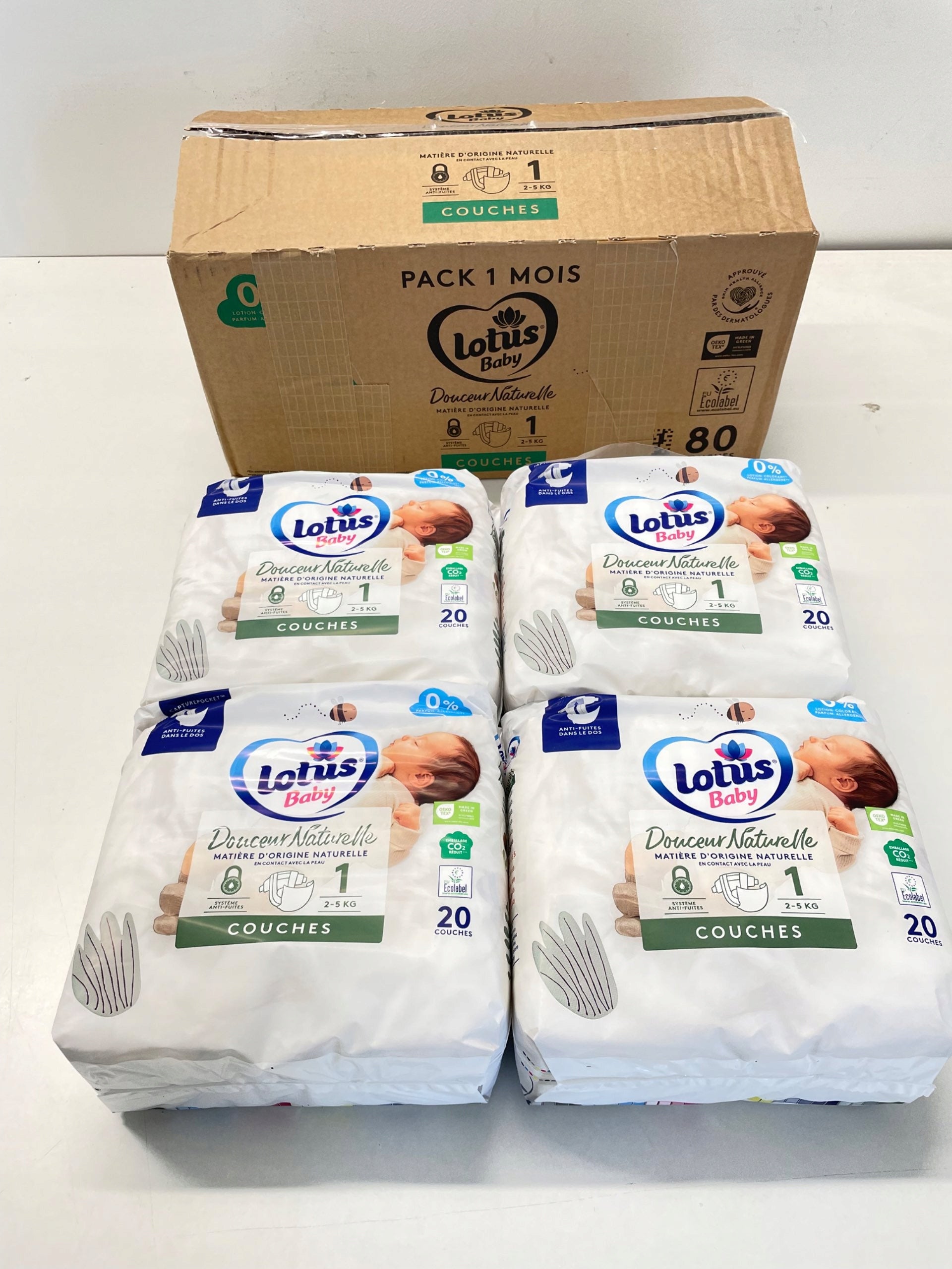 Diapers Lotus Ecolabel Size 1 80 pcs. Medical device type accessories for a medical device or a product without an intended medical purpose