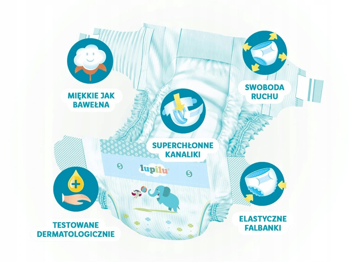 Diapers Lupilu Soft & Dry 3 Midi 112 pcs. Brand Lupilu