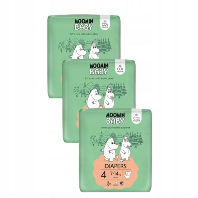 Diapers Moomin Baby 4 Maxi 7-14kg 126sz Muumi Breathable Very Absorbent
