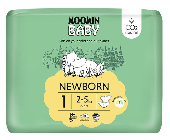 Diapers Moomin Baby Newborn Size 1 75 pcs.