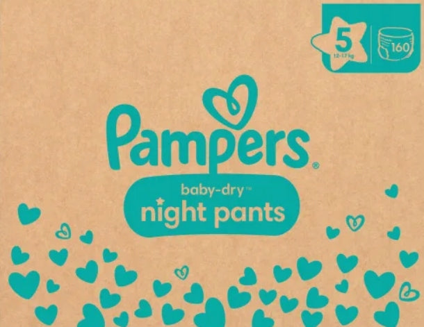 Diapers Pampers Night Size 5(11-17kg) 160 pcs.