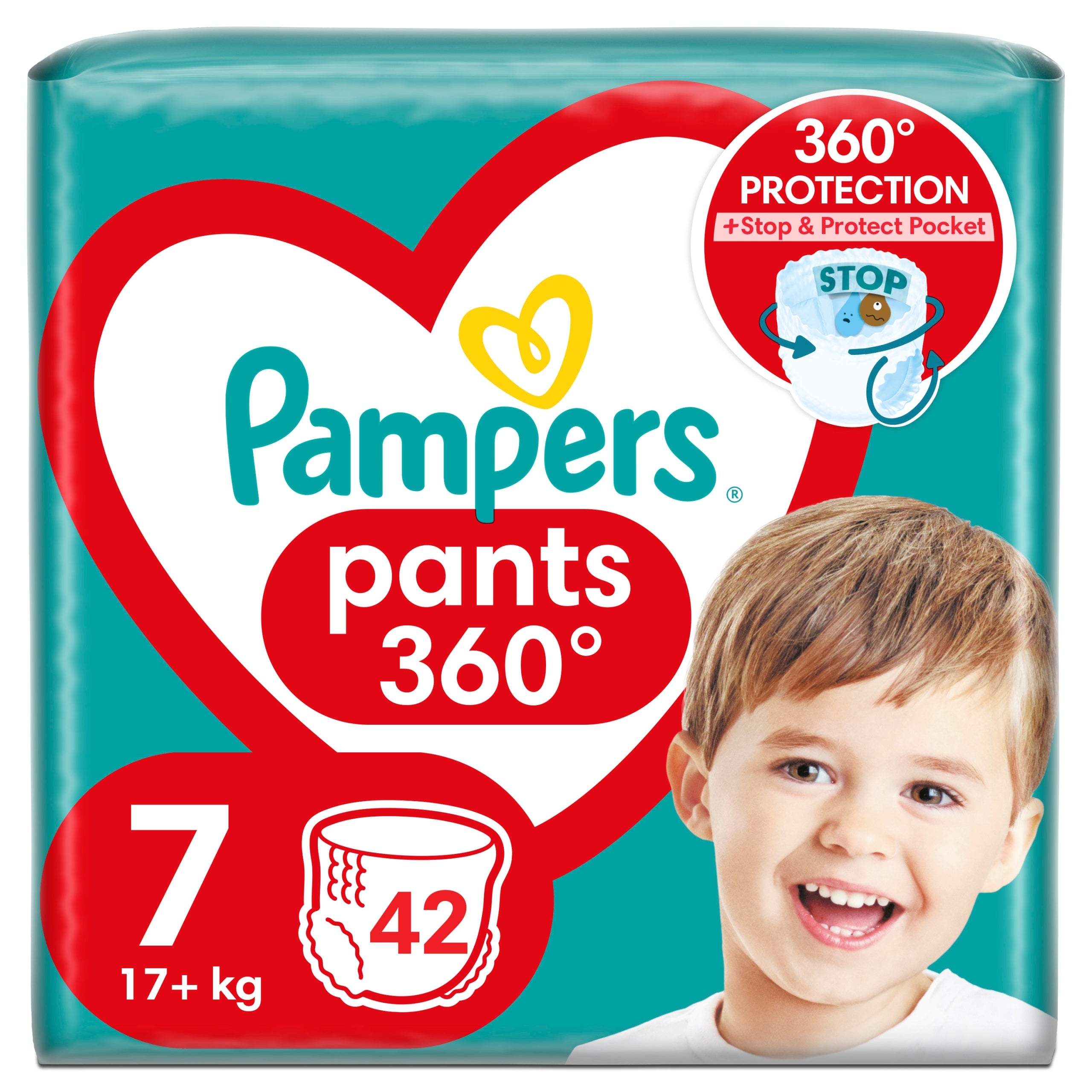 Diapers Pampers Pants 7 / 17+ kg / 42 pcs.