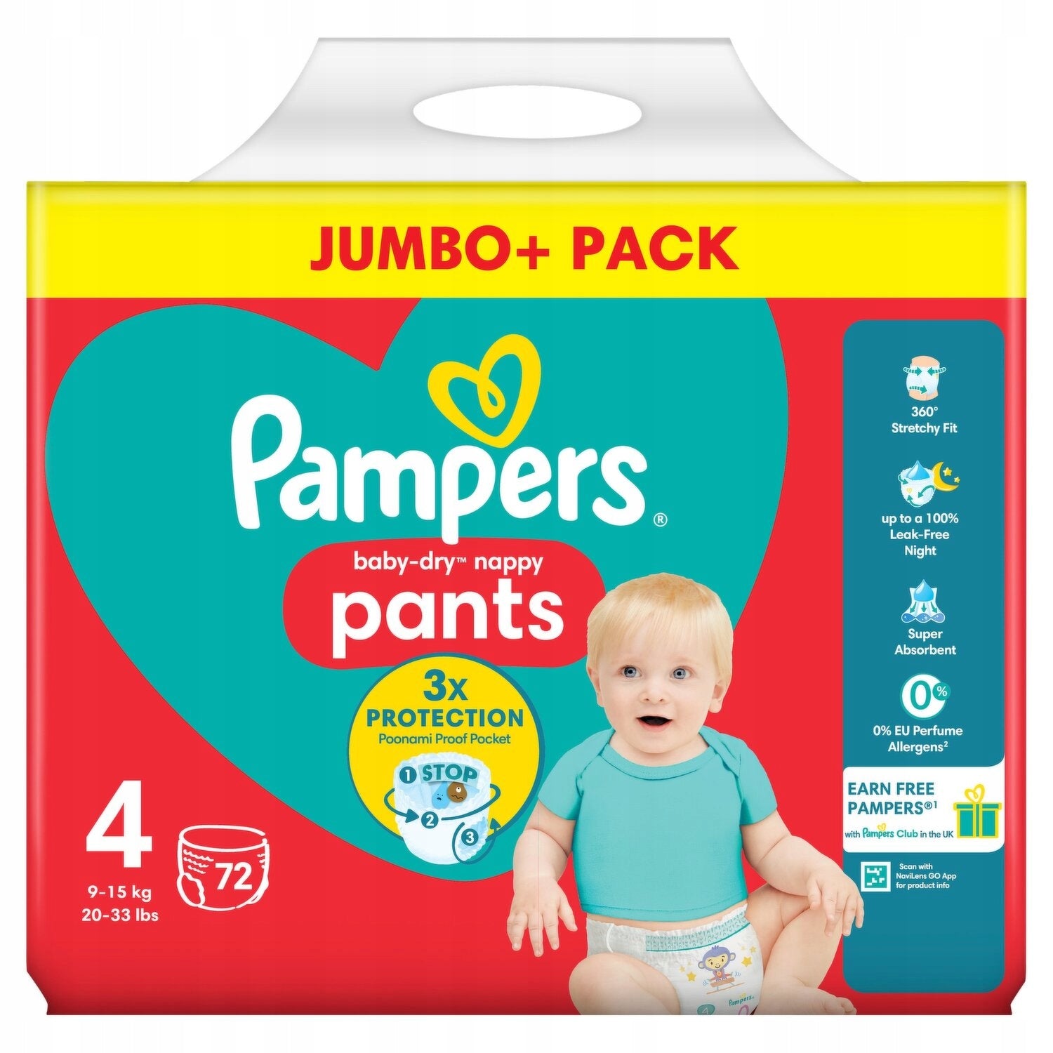 Diapers Pampers Pants Size 4 72 pcs