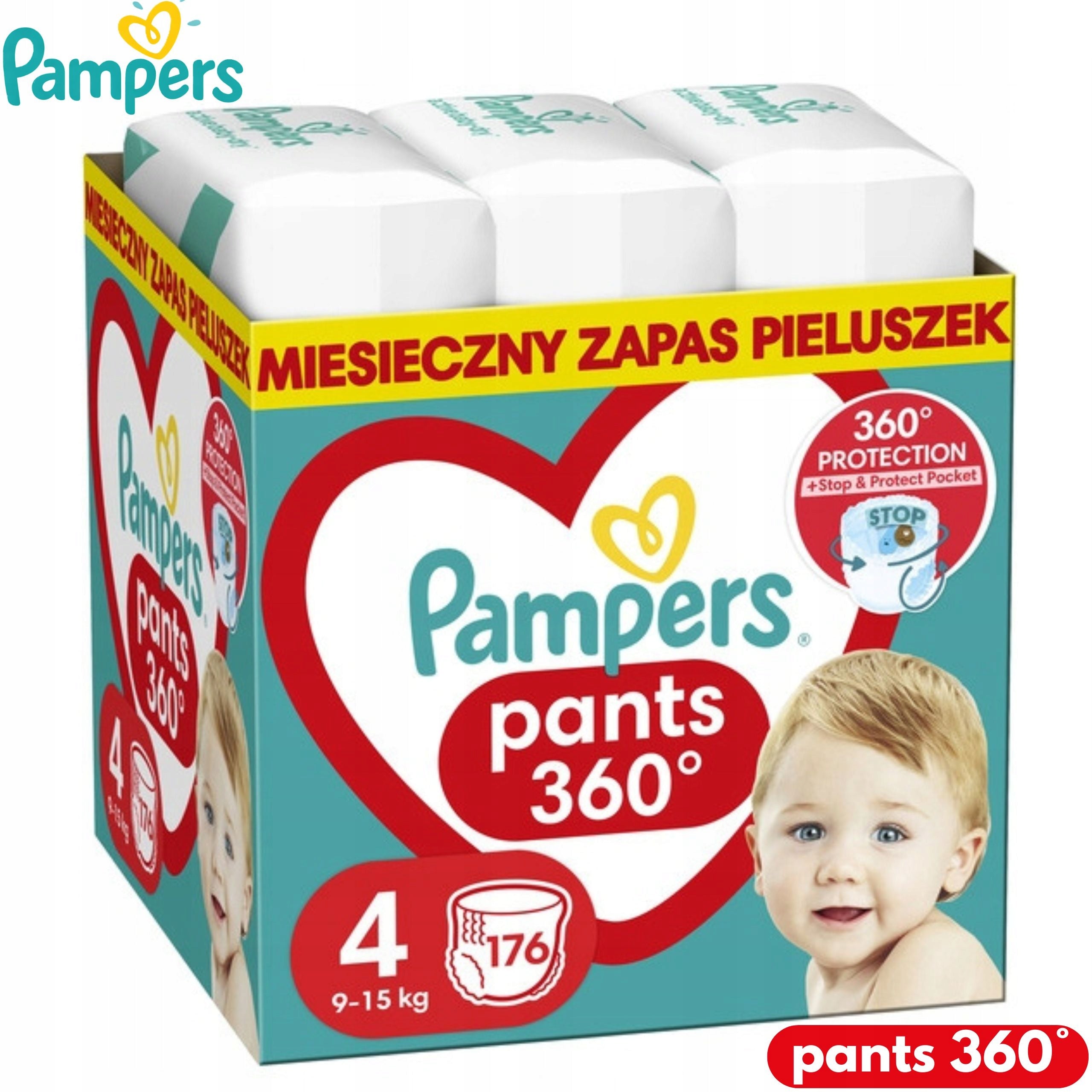 Diapers Pampers Pants Size 4 nappies (9-15kg) 176pcs