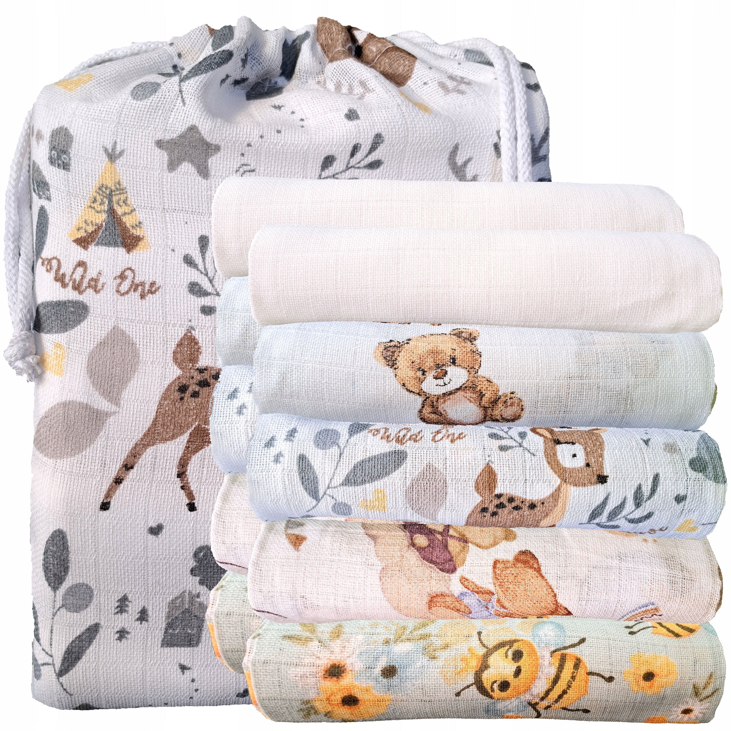 Diapers Tetra Diapers 70 x 75 Set of 10 pcs. Bag Kamyczek